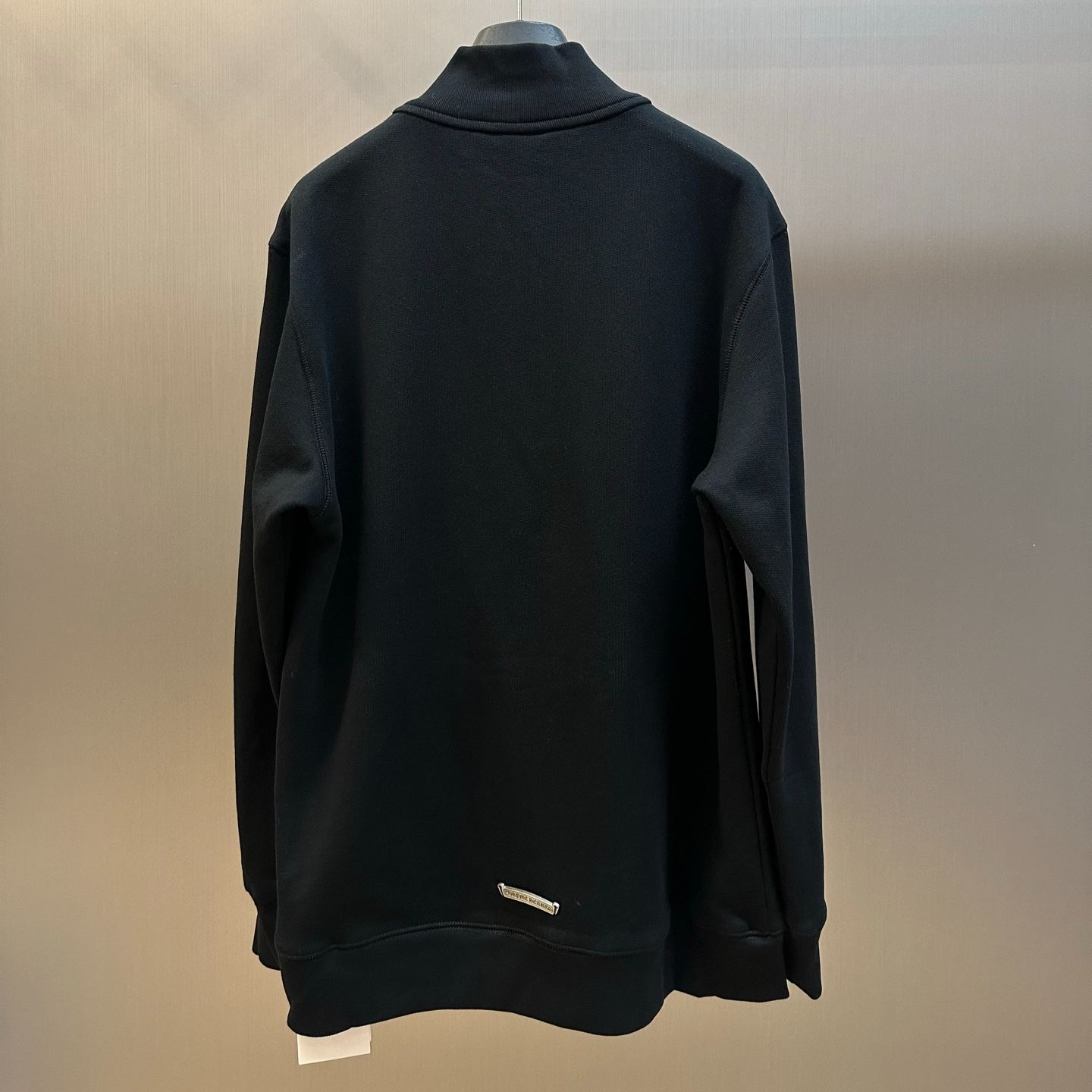 Chrome Hearts Y Not Label Cross Patch Half Zip Sweat "Dark Gray" (CH2026734）