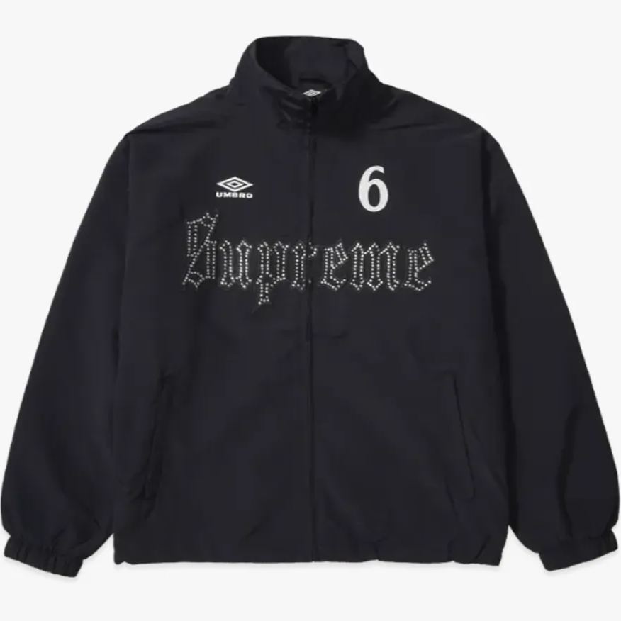Supreme x Umbro Rhinestone Track Jacket "Black"（SUP-SS26-331）