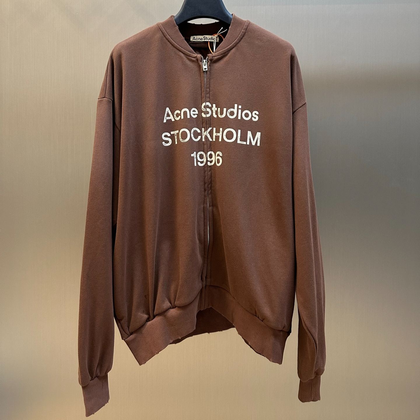 Acne Studios  Zip sweater logo (CI0189）