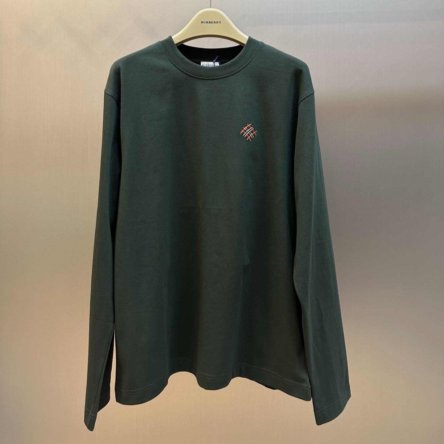 Burberry Logo-Embellished Cotton Long-Sleeve T-Shirt（81326901）