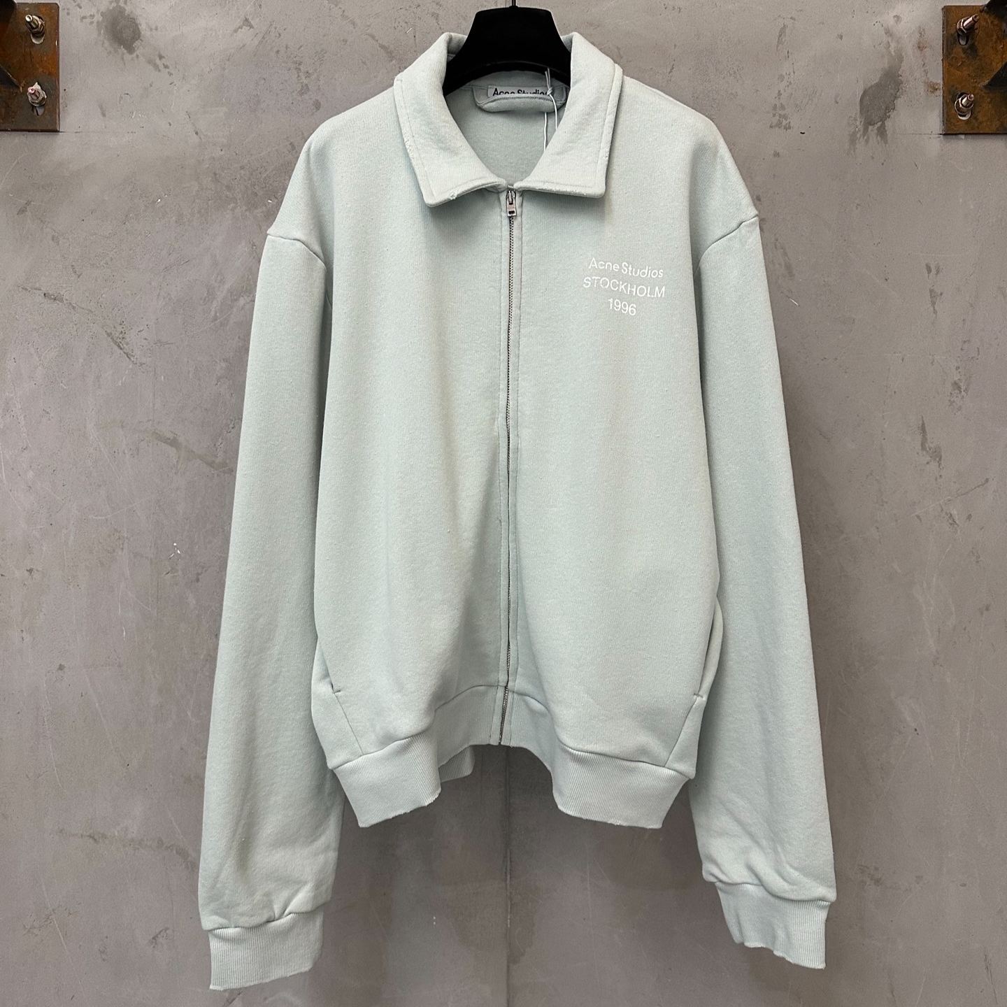 Acne Studios Cardigan with collar Faded black (FA-UX-SWEA000200）