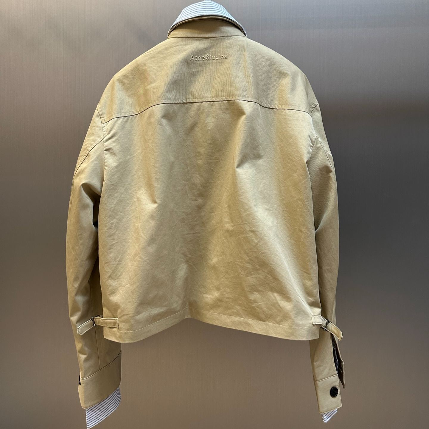 ACNE STUDIOS Layered twill jacket (RW-WN-OUTW000028）