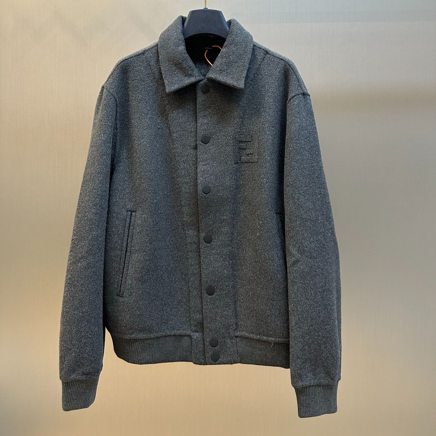 Fendi Men's Grey Wool Jacket（FW1413 AVIX-F1M2T）