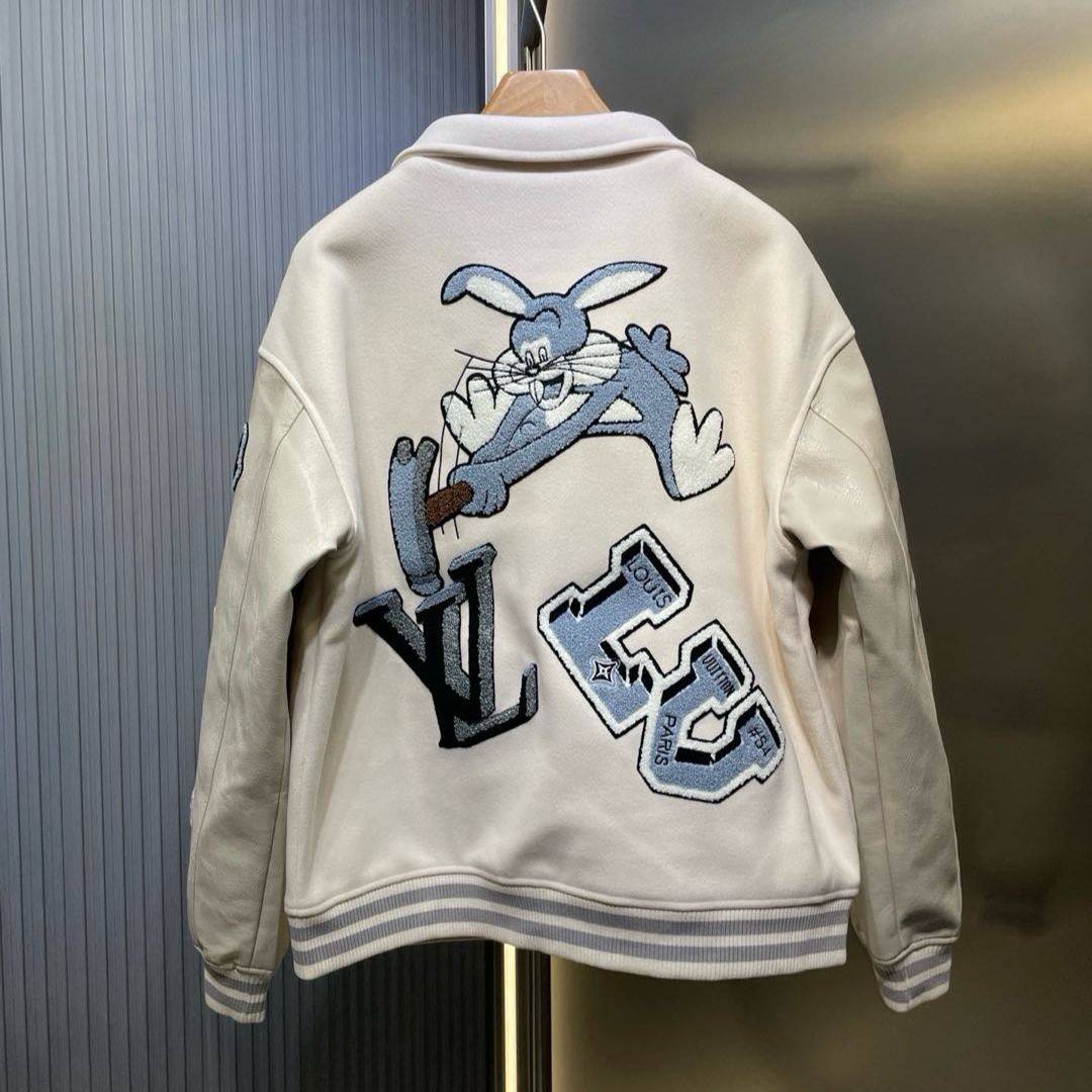 【S】Louis Vuitton Patchwork Varsity Jacket（1AAHHG）