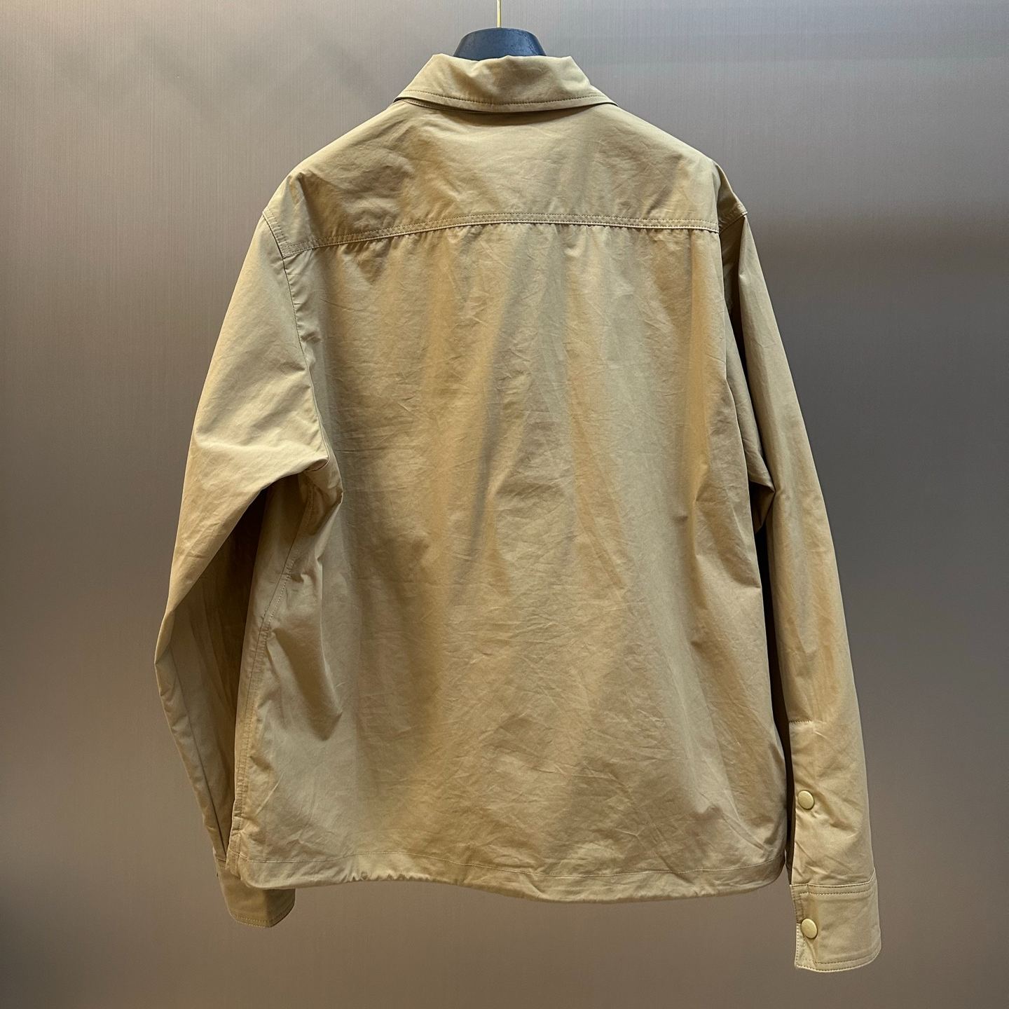 MONCLER Cotton Poplin Long Sleeve Zip-Up Shirt Jacket（L10912F00027599C3224）