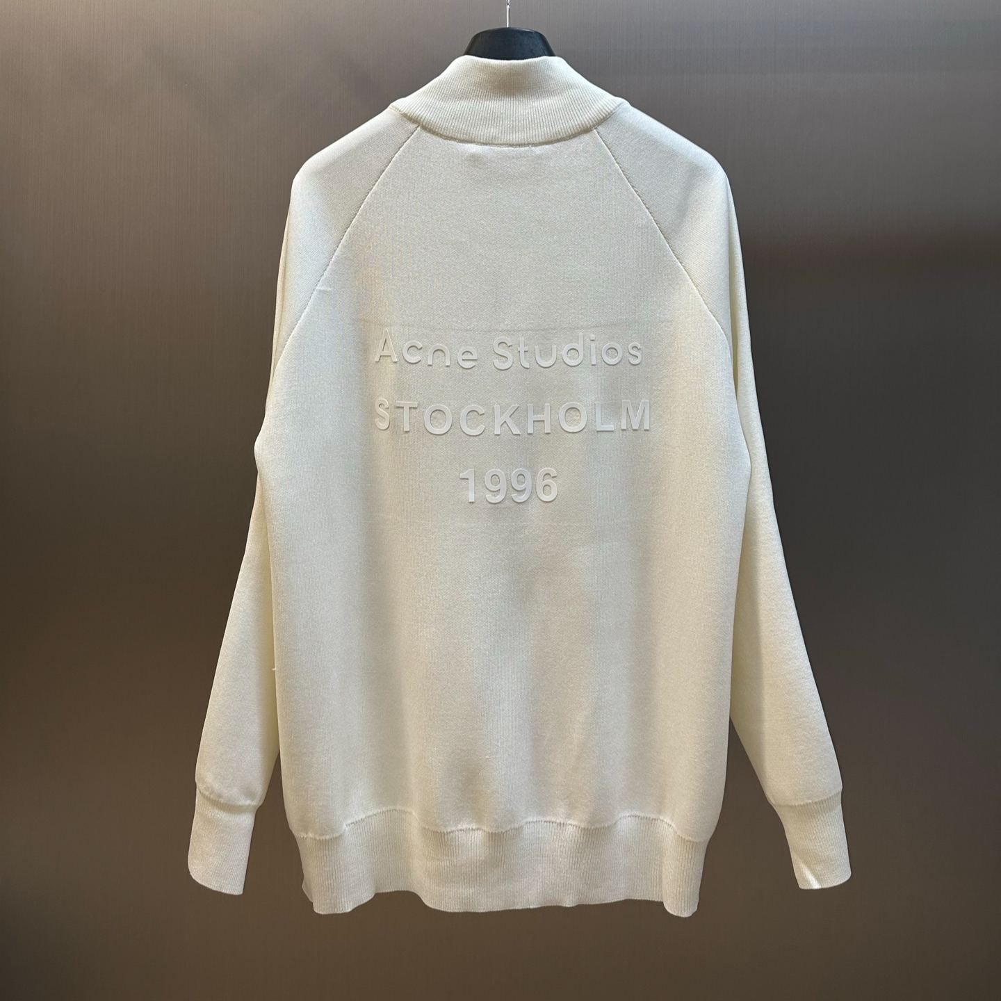 Acne Studios Logo zip cardigan (FN-MN-KNIT000612）