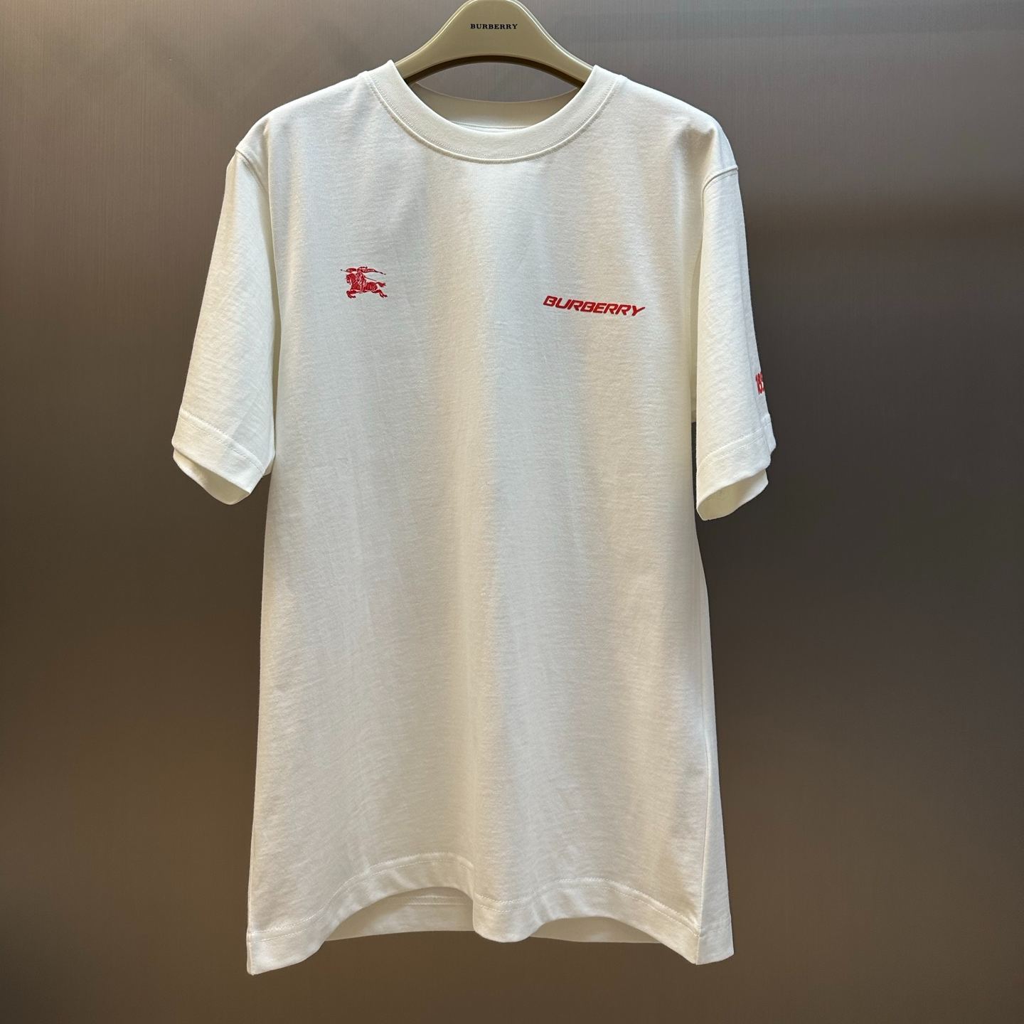 BURBERRY London Map Print Cotton T-Shirt（81310361）