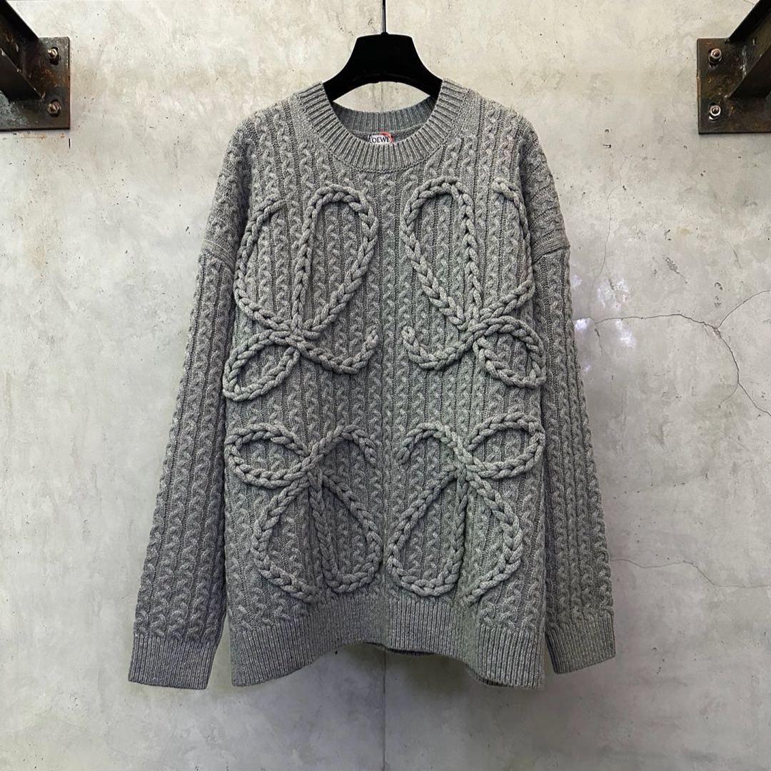 Loewe Cable Anagram sweater in wool (H526Y14K83-4160）