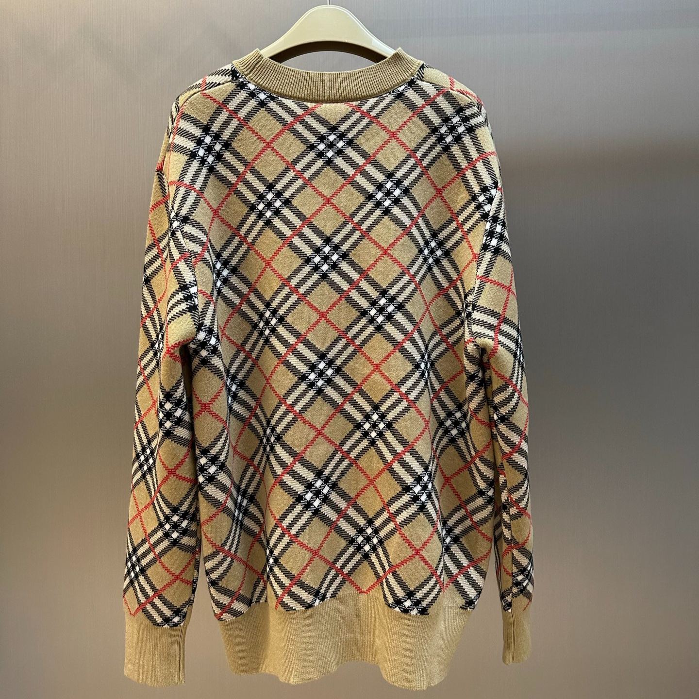 Burberry Check Crew-Neck Sweater（8118457）