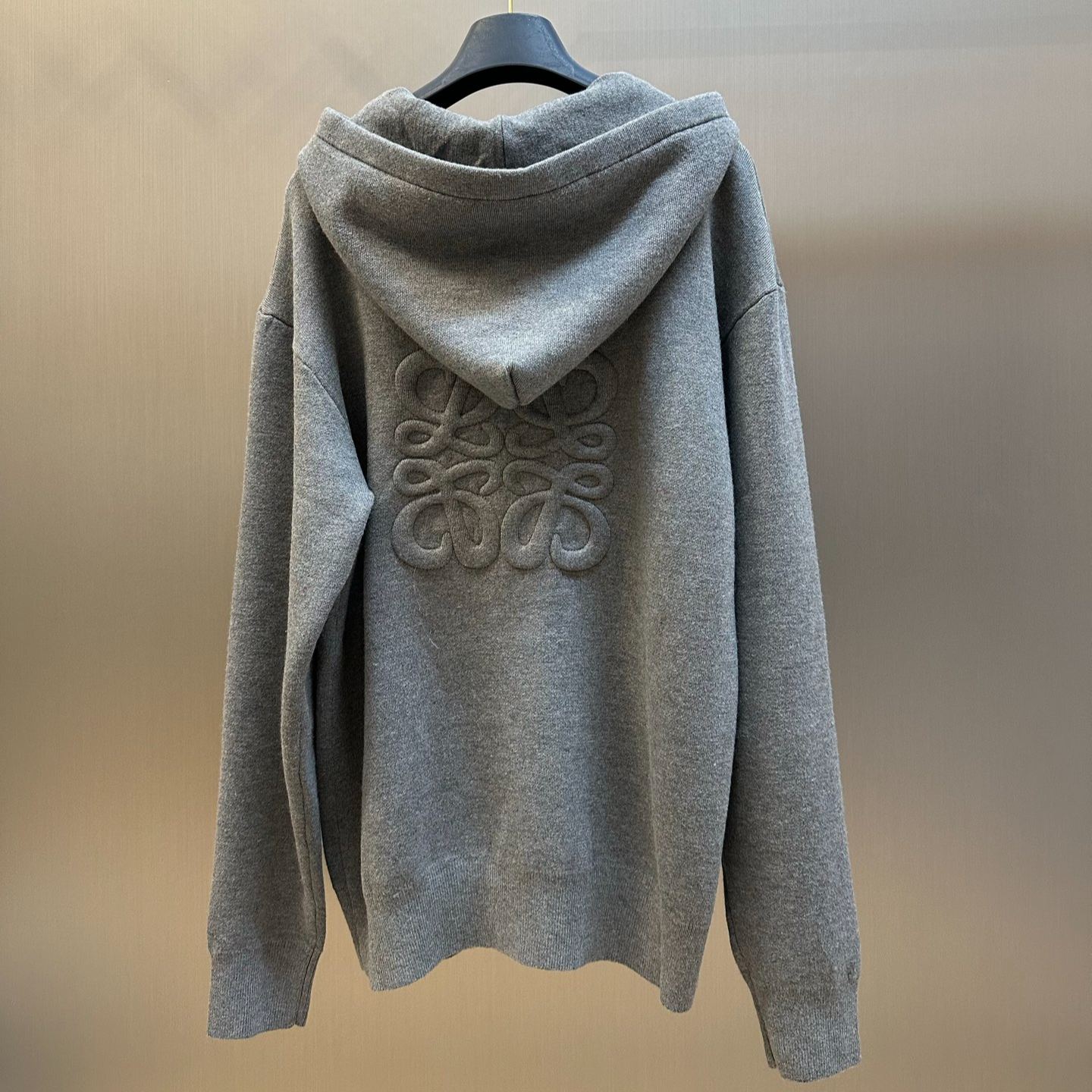 Loewe Anagram Zip Up Hoodie 'Grey Melange' (H526Y16K84 1440）