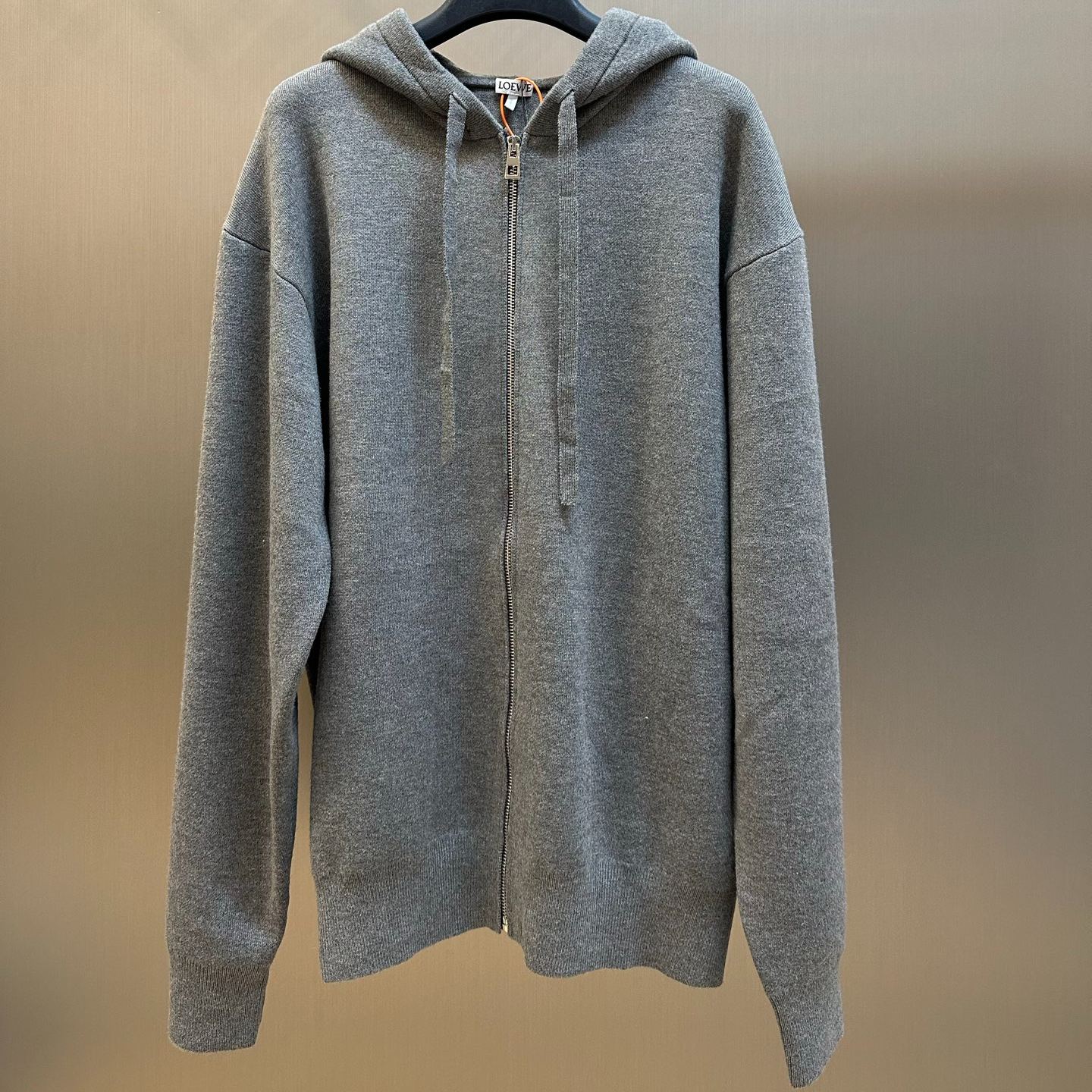 Loewe Anagram Zip Up Hoodie 'Grey Melange' (H526Y16K84 1440）