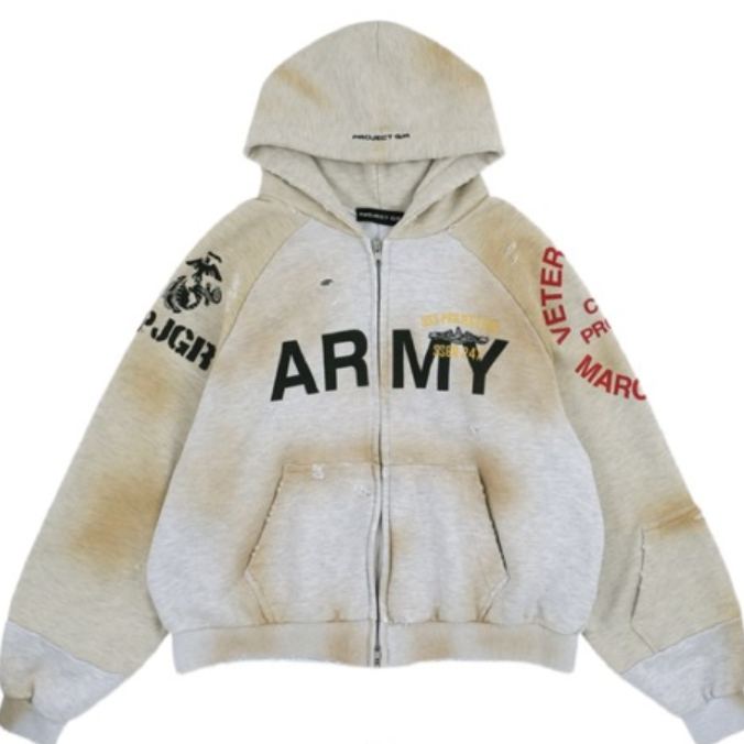 PROJECT G/R Reconstructed Folded Zip Hoodie(PG24FWMH02)
