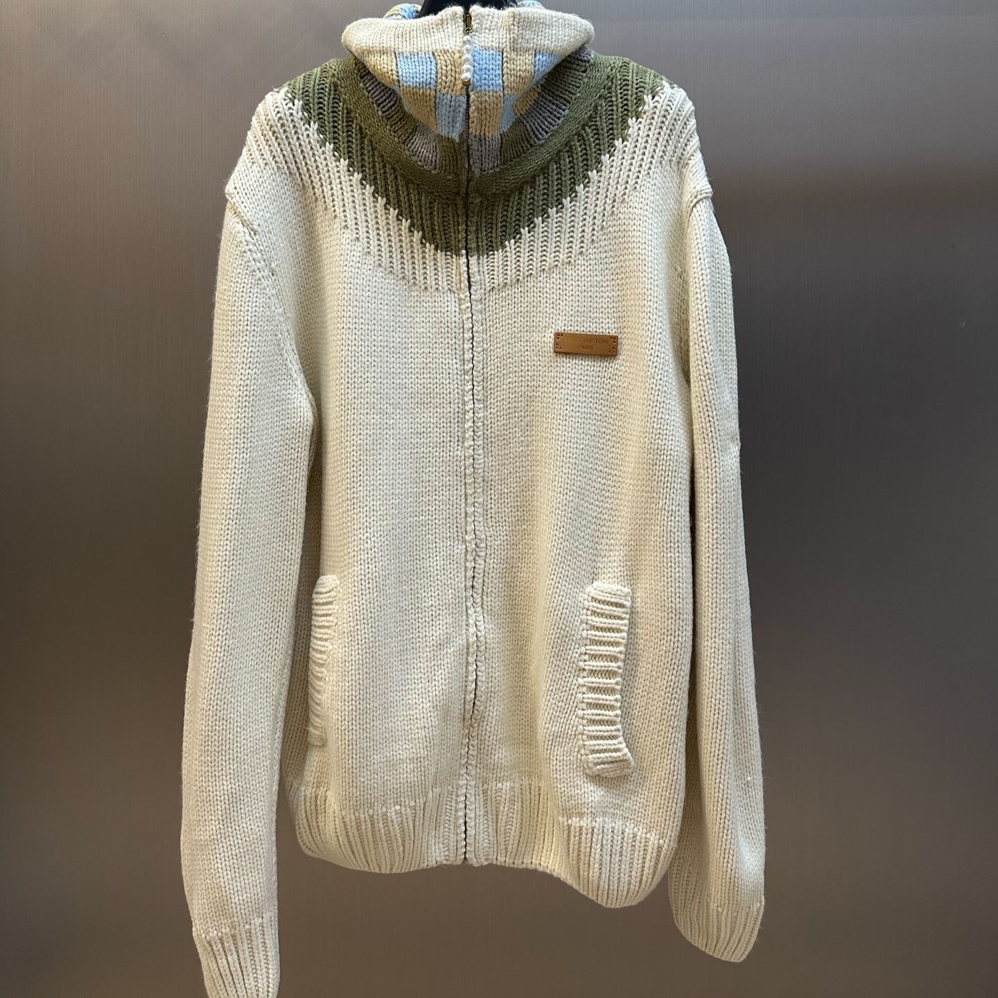 Louis Vuitton Zipped Intarsia Track Top（1AJUVT）