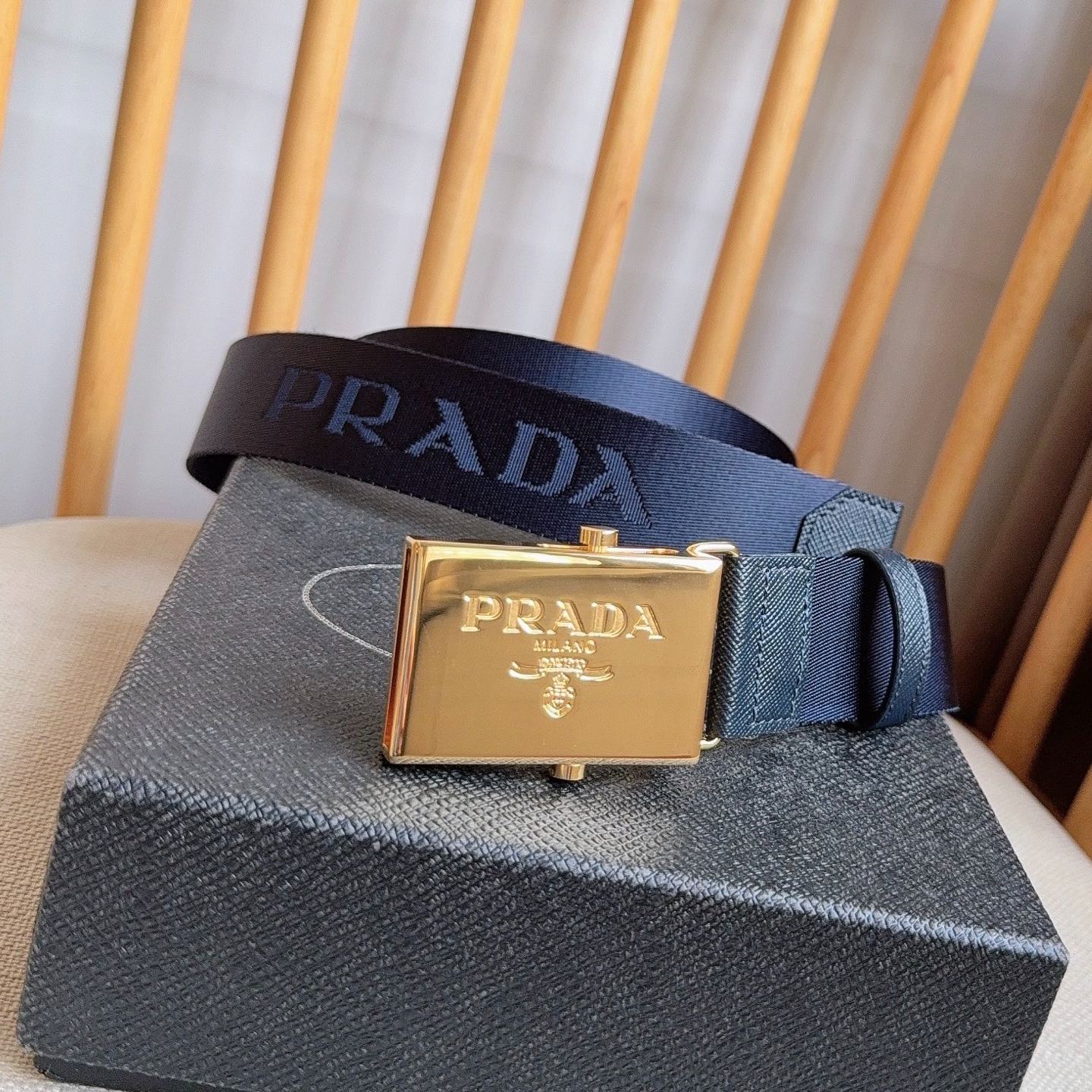 PRADA logo-embossed belt（2CN098_2DKF_F0008）