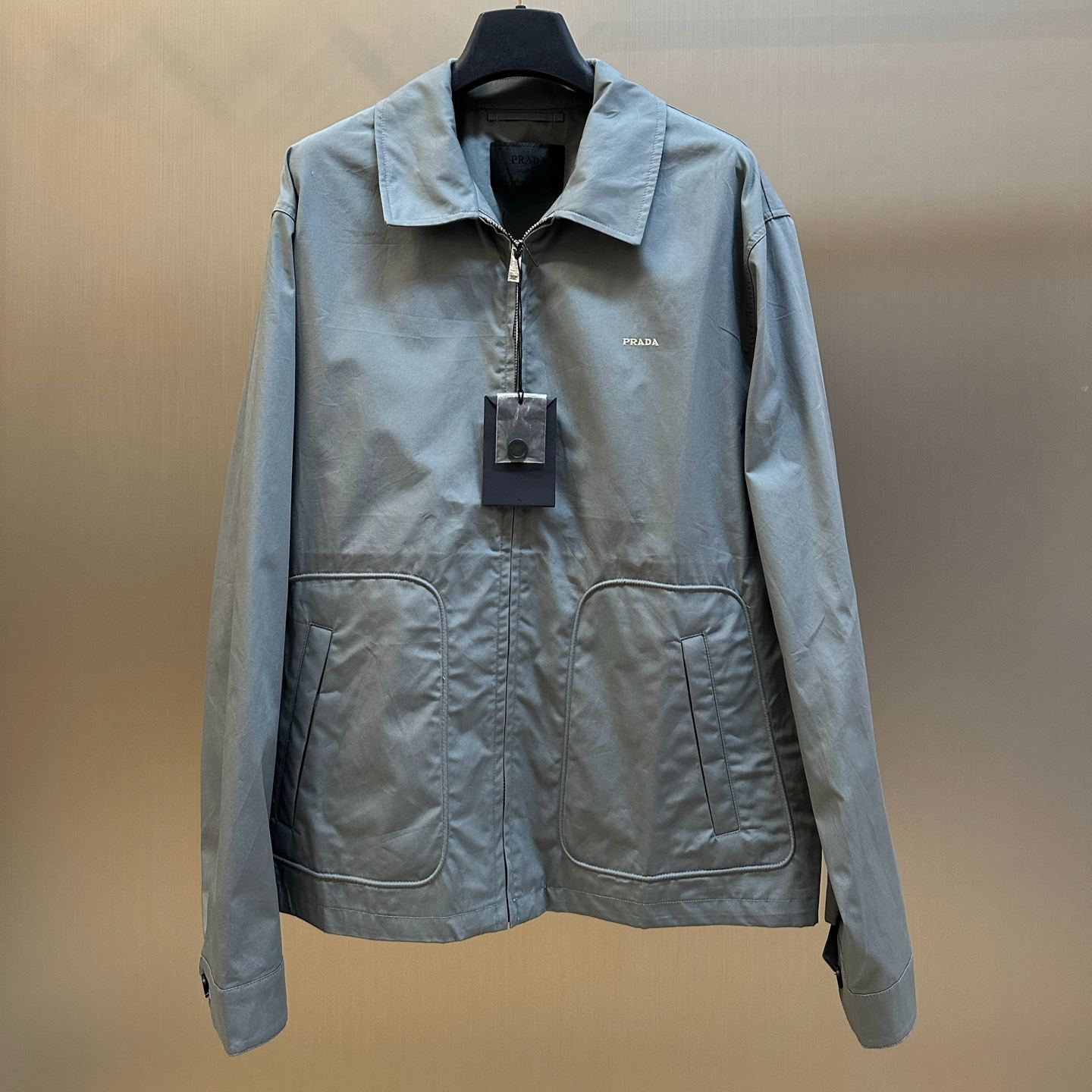 Prada Technical cotton zipper blouson jacket (SGC629_1480_F0D65_S_WM1）