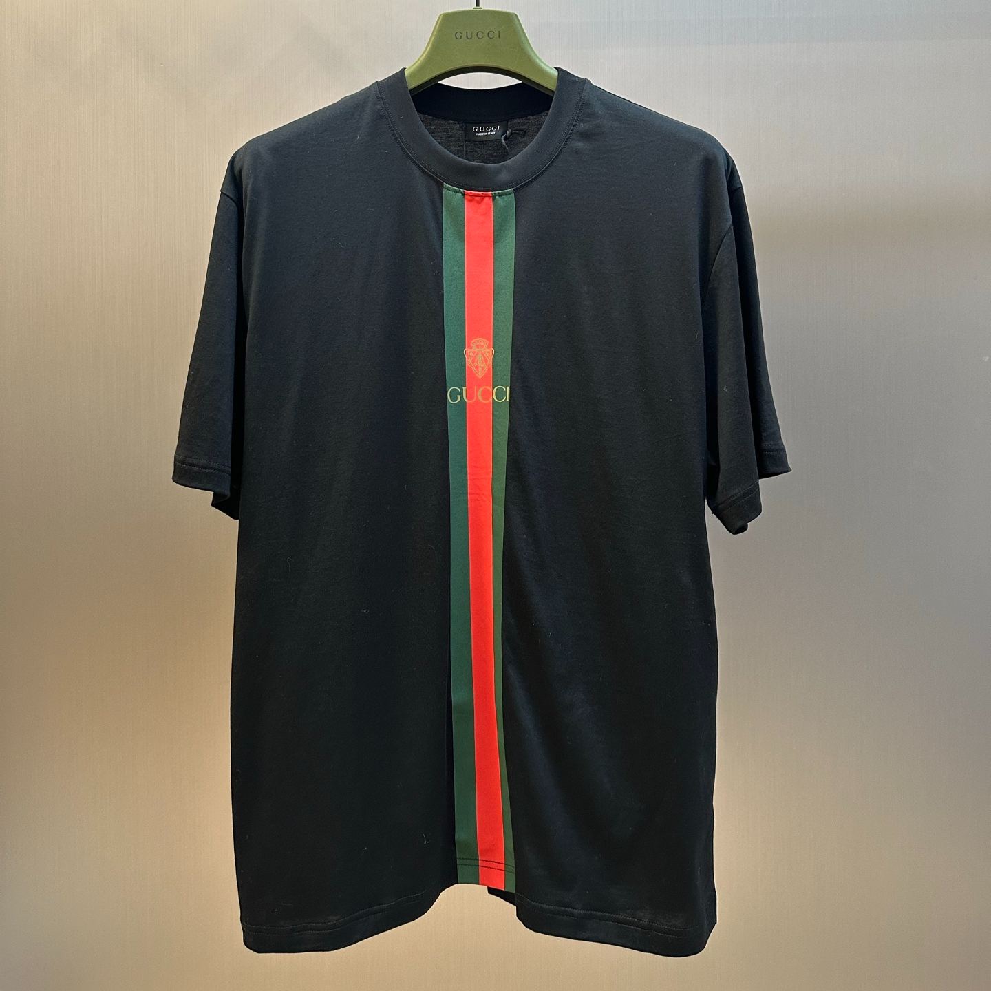Gucci Cotton T-shirt with muted Web（‎A0095J XJH5X 1152）