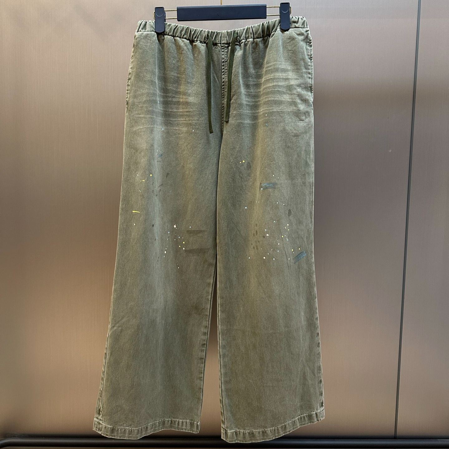 ACNE STUDIOS Washed cotton trousers (RW-MN-TROU000010）