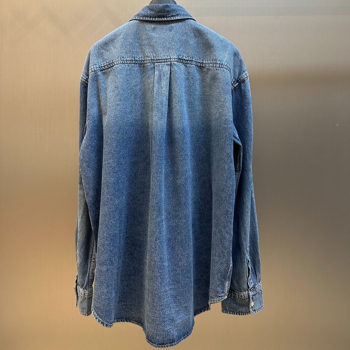 Celine  logo cotton denim shirt（RC0N52N67.GDP1）