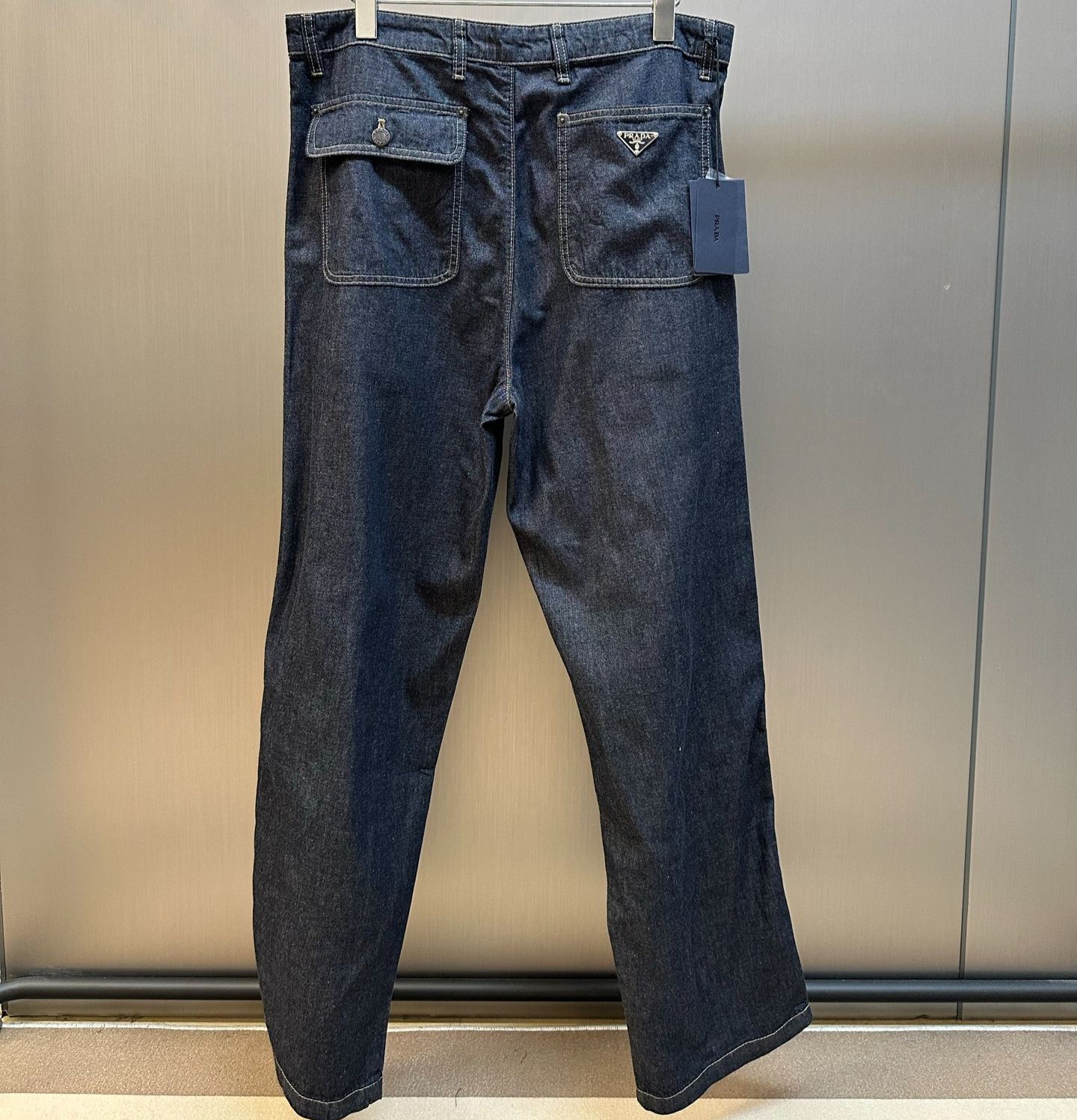 PRADA Triangle Logo Trousers (GEP403 SOOO 14J2）