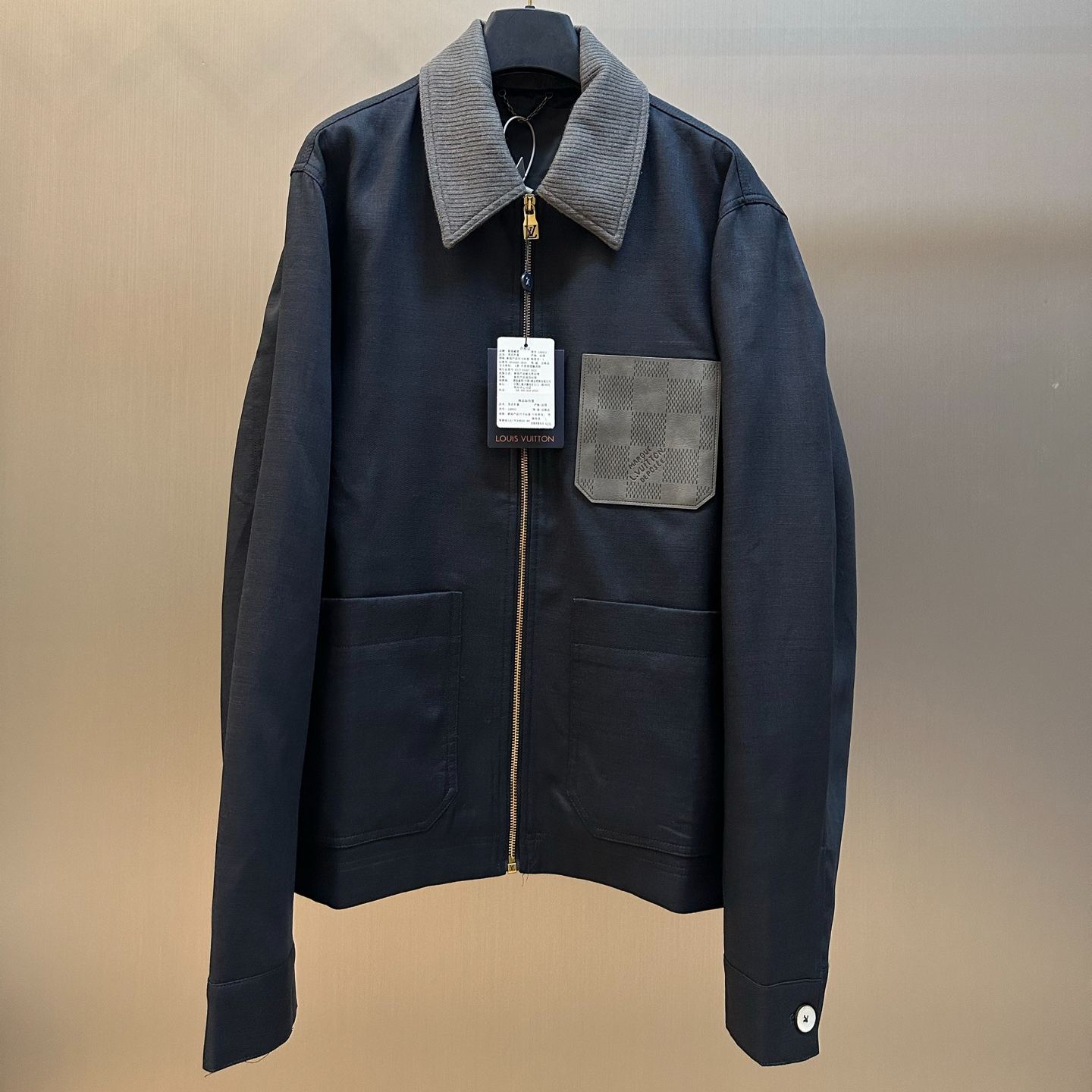 Louis Vuitton Lightweight Linen Worker Jacket（1AK6G4）