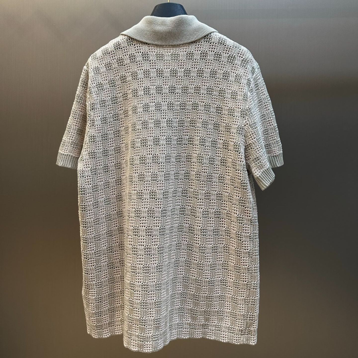 Louis Vuitton Tweedy Jacquard Short-Sleeve Shirt（1AKOVJ）