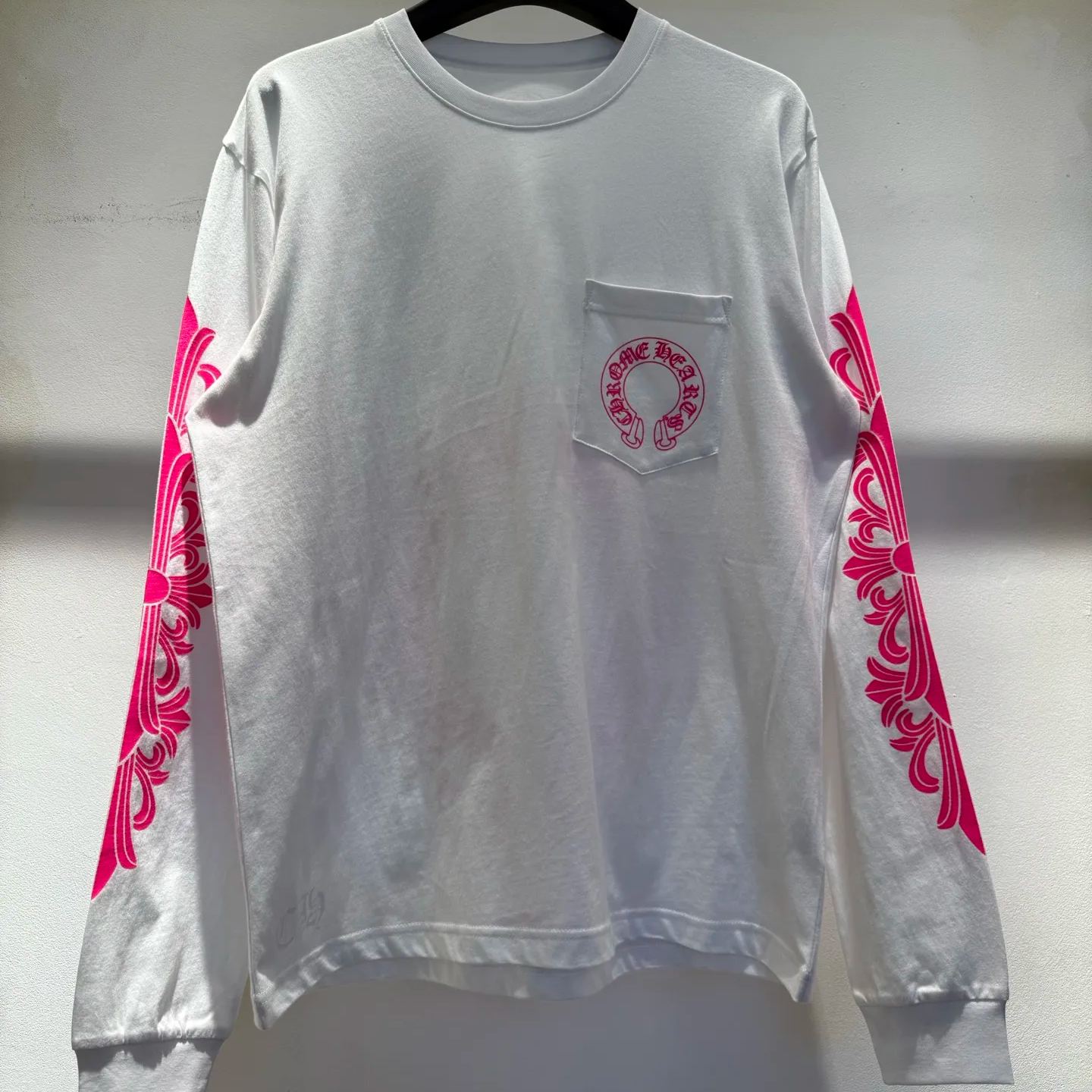 Chrome Hearts Horseshoe-Print Long-Sleeve Top Black(CH-T2026332）