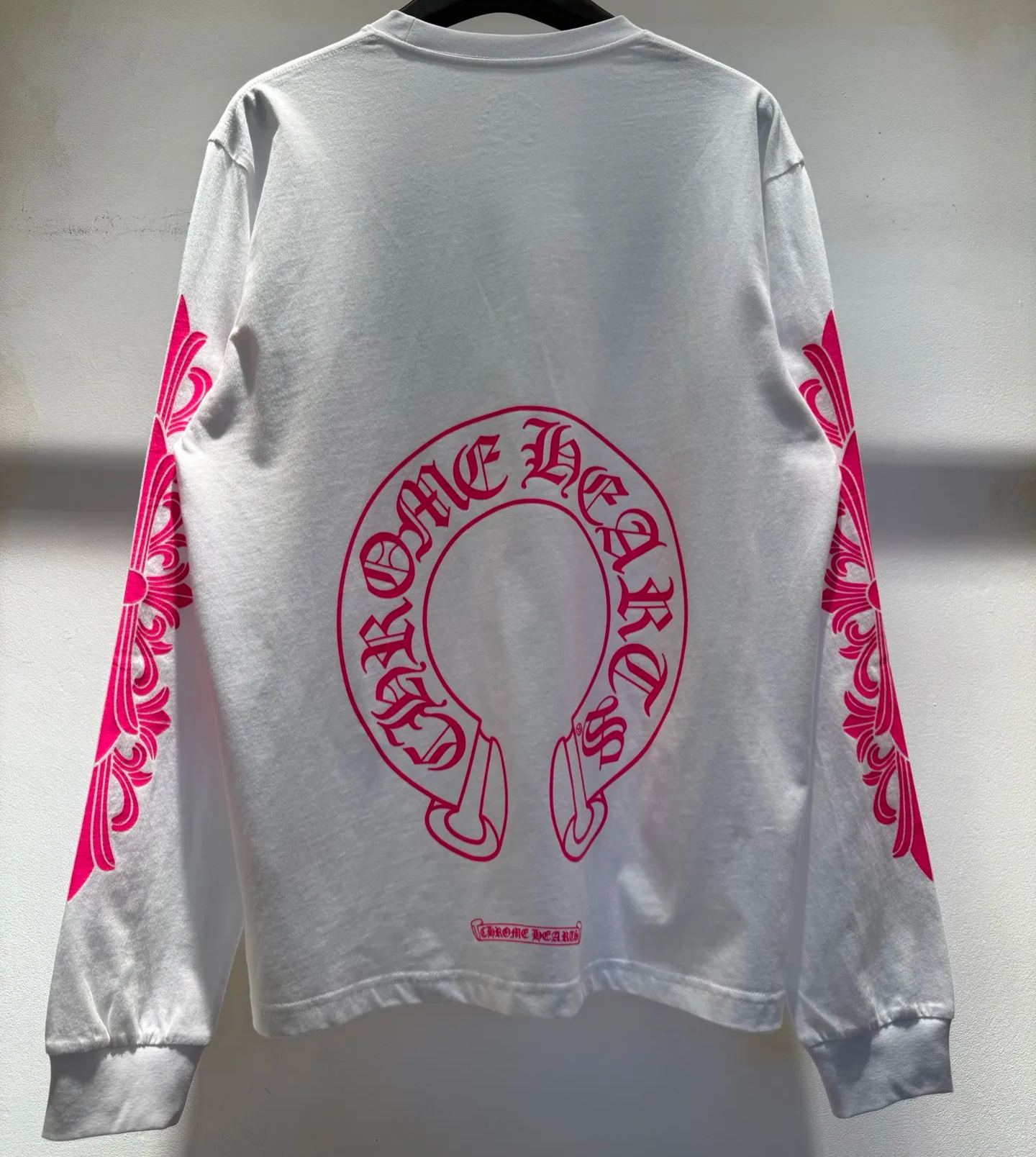 Chrome Hearts Horseshoe-Print Long-Sleeve Top Black(CH-T2026332）