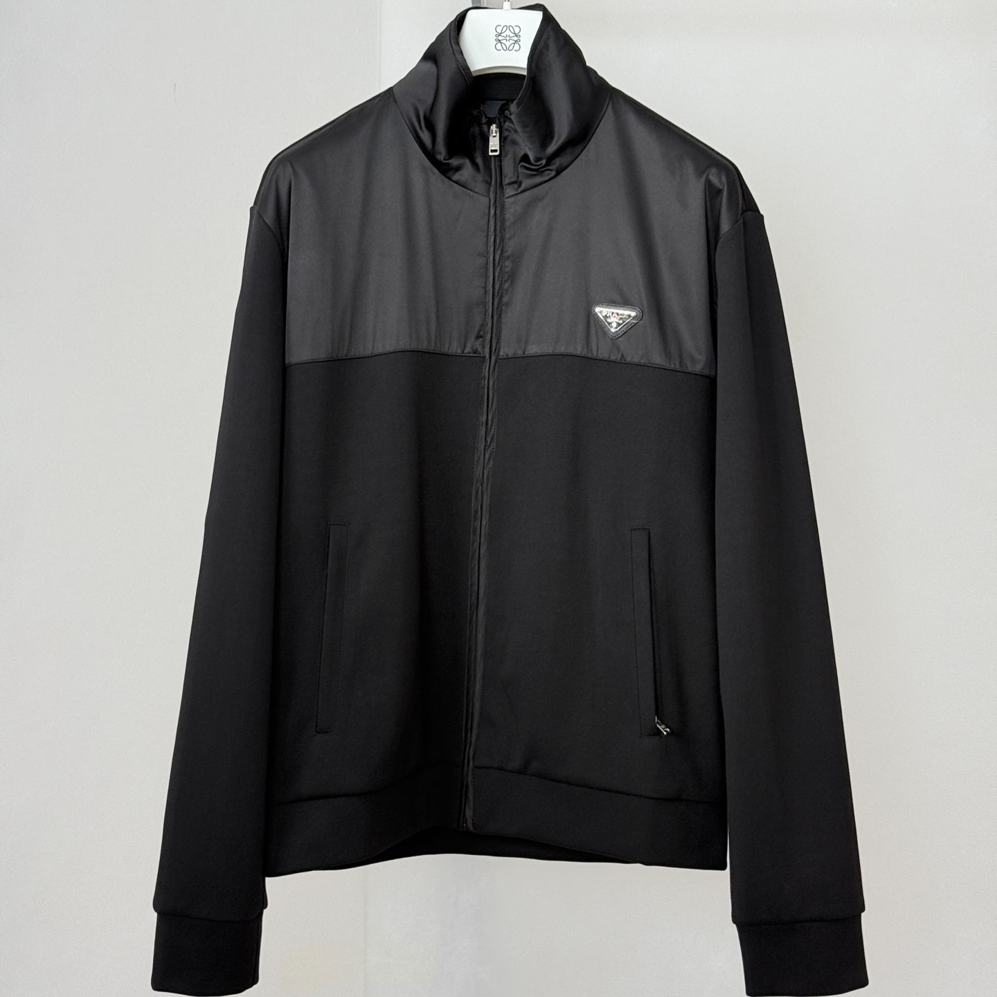 Prada Cotton fleece zipper jacket (UJL19D_11JE_F0806_S_OOO）