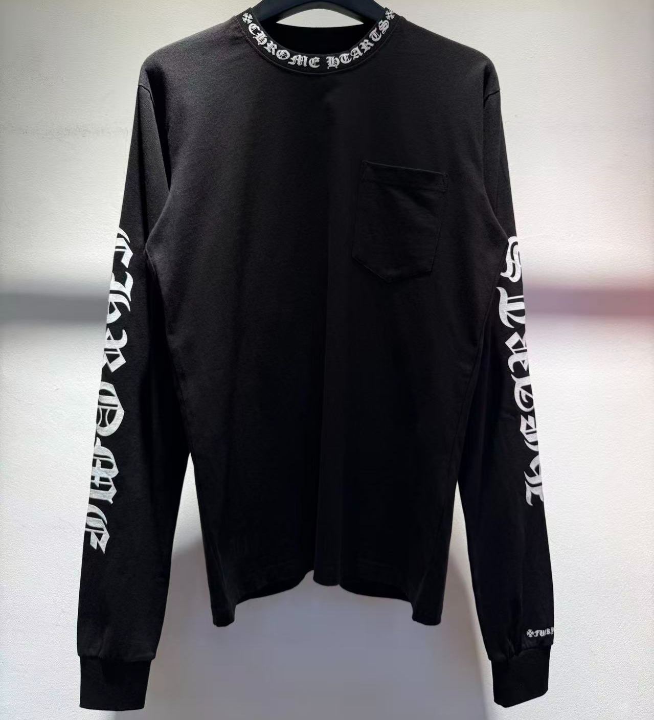 【N】CHROME HEARTS Collar Logo Long-Sleeve T-Shirt（CH20269127）