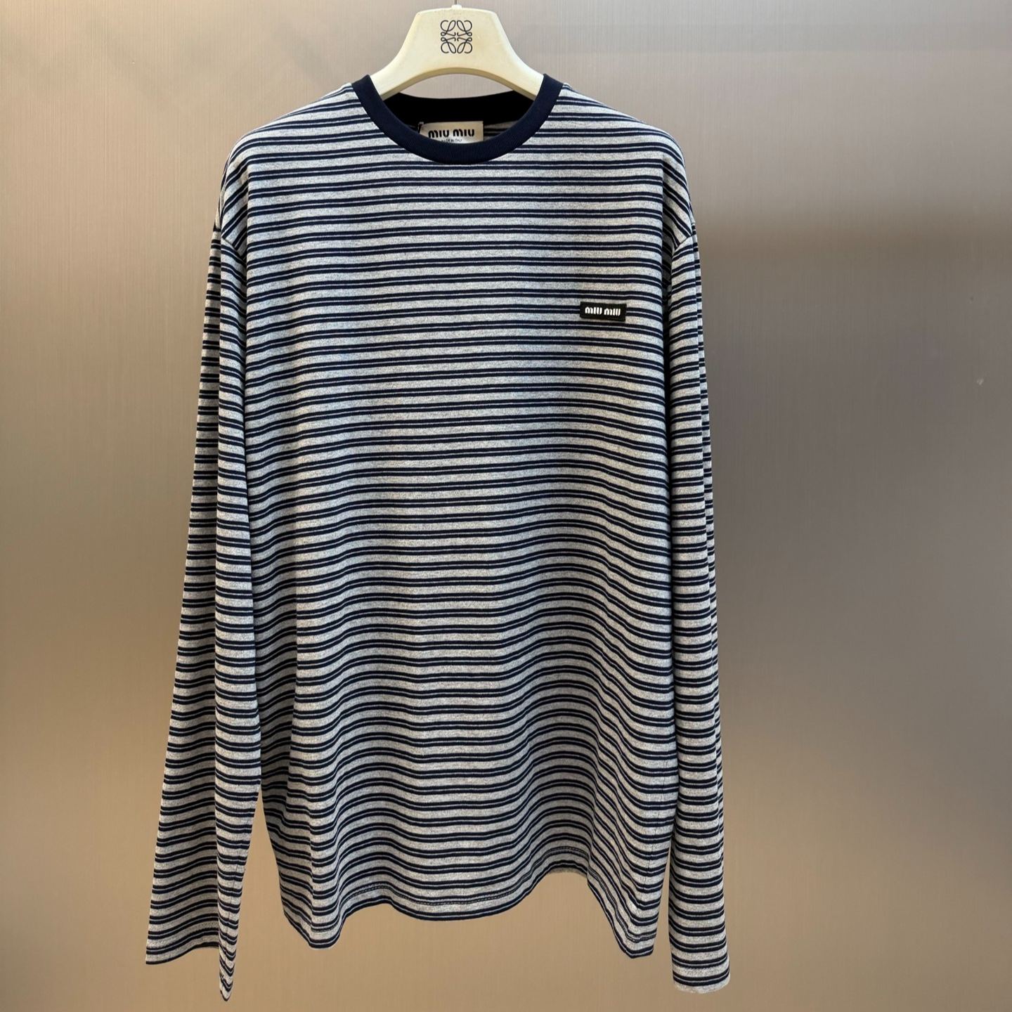 Miu Miu Striped Athletic T-Shirt（MJLB01_14RT_F0MZQ_S_OOO）