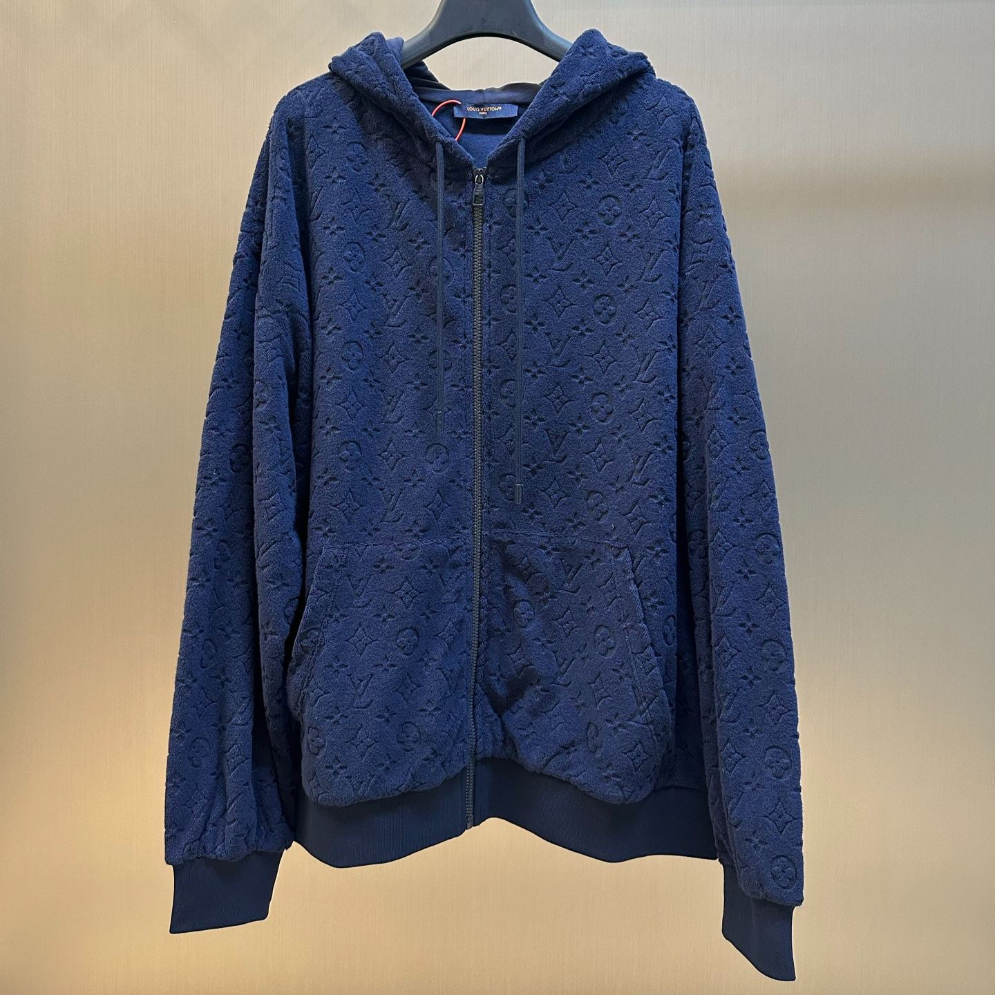 Louis Vuitton Monogram Terry Cloth Full-Zip Hoodie（1AHUX2）