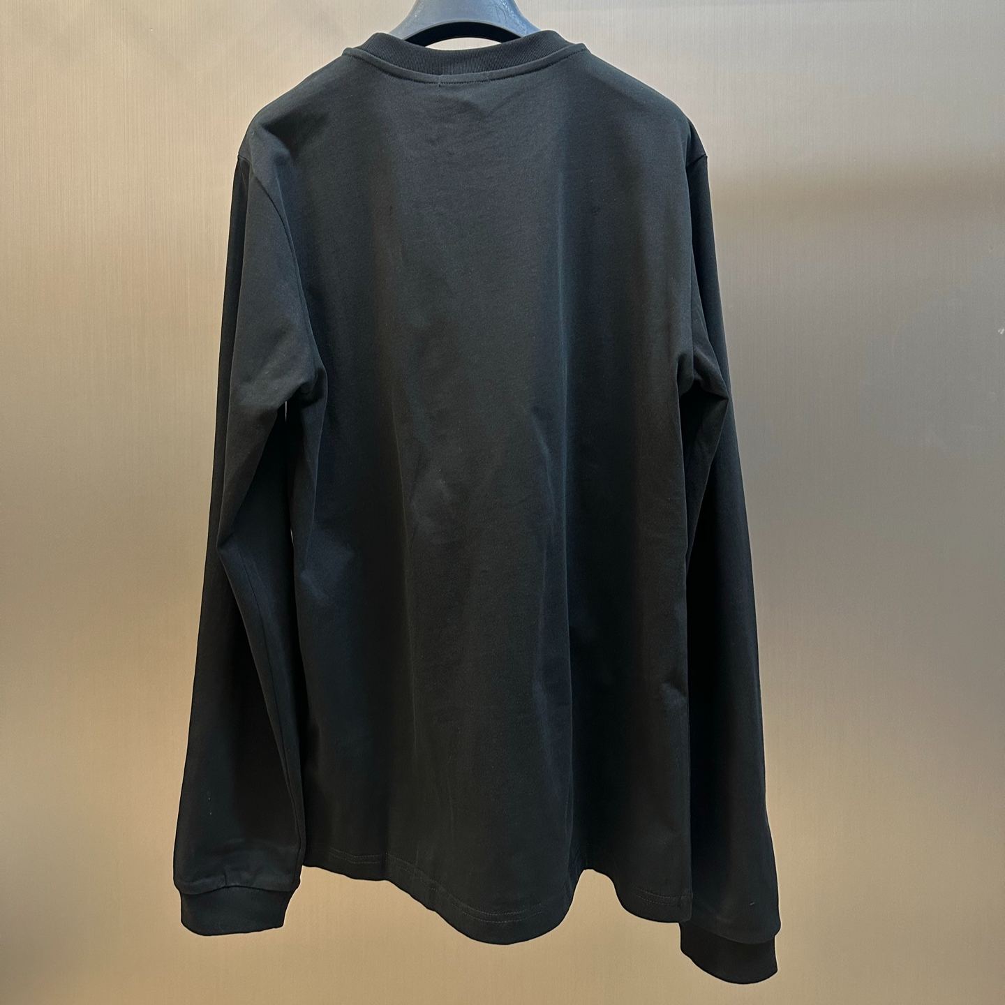 Moncler Men's Black Cotton Jersey Long-Sleeve T-Shirt（L20918D0000389AUG999）