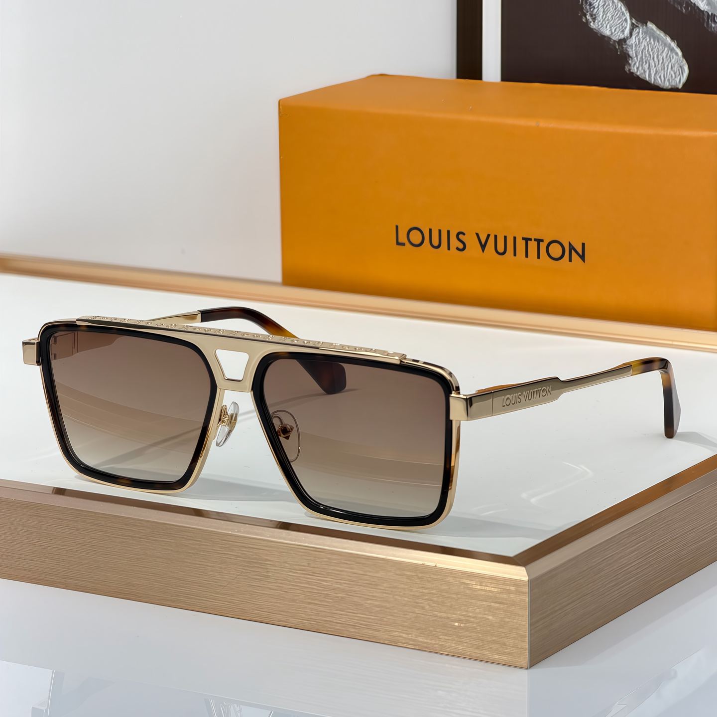 Louis Vuitton 1.1 Evidence Metal Square Sunglasses（多色） (Z1584U)