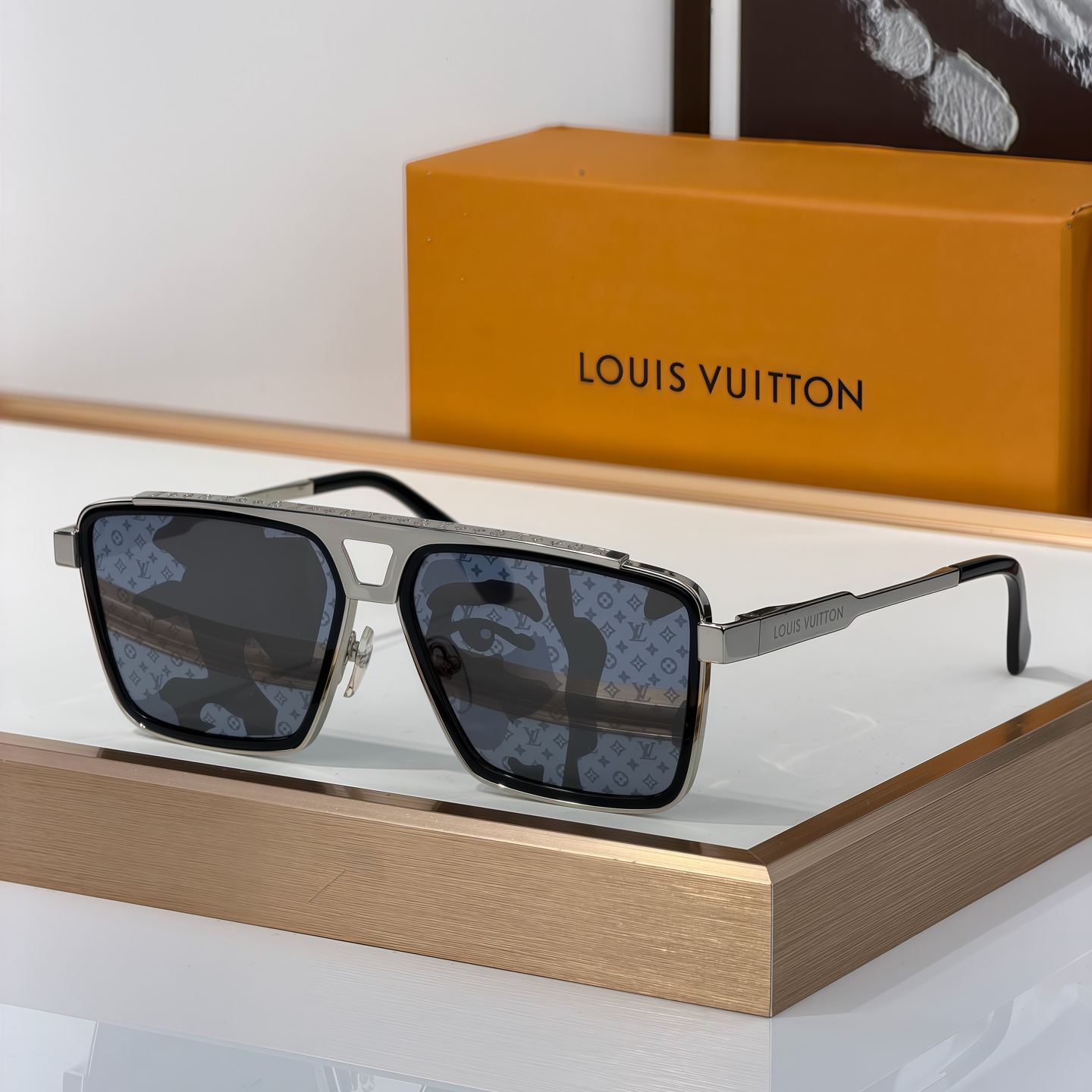 Louis Vuitton 1.1 Evidence Metal Square Sunglasses（多色） (Z1584U)