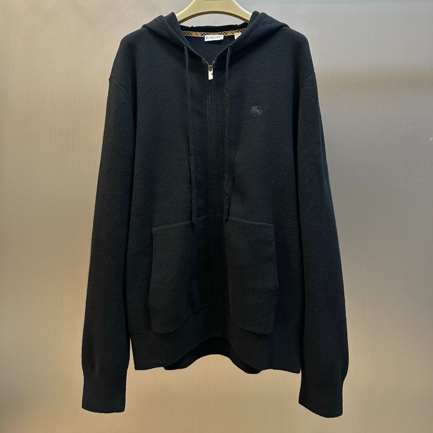 Burberry Cashmere-Blend Zip-Up Hoodie（81325651）