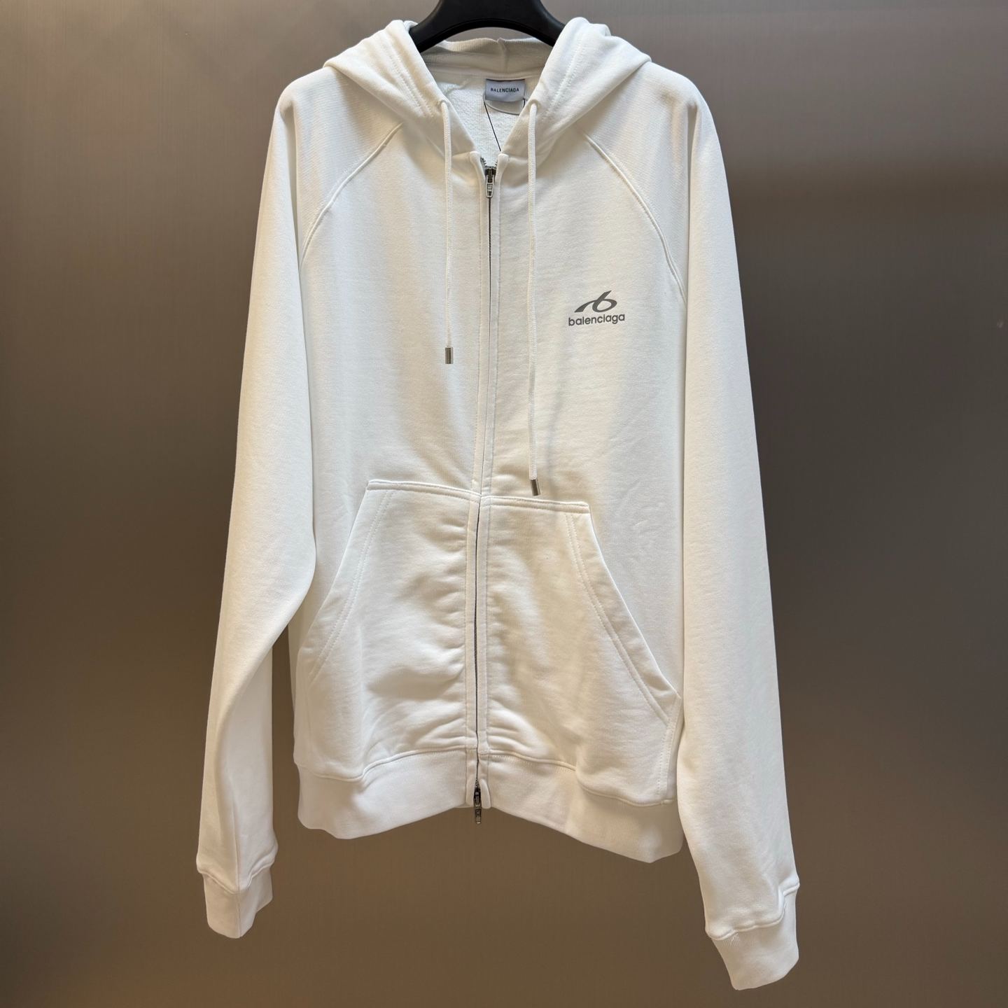 Balenciaga Men's White Bodies Zip-Up Hoodie (A0016VTUVQ59000）