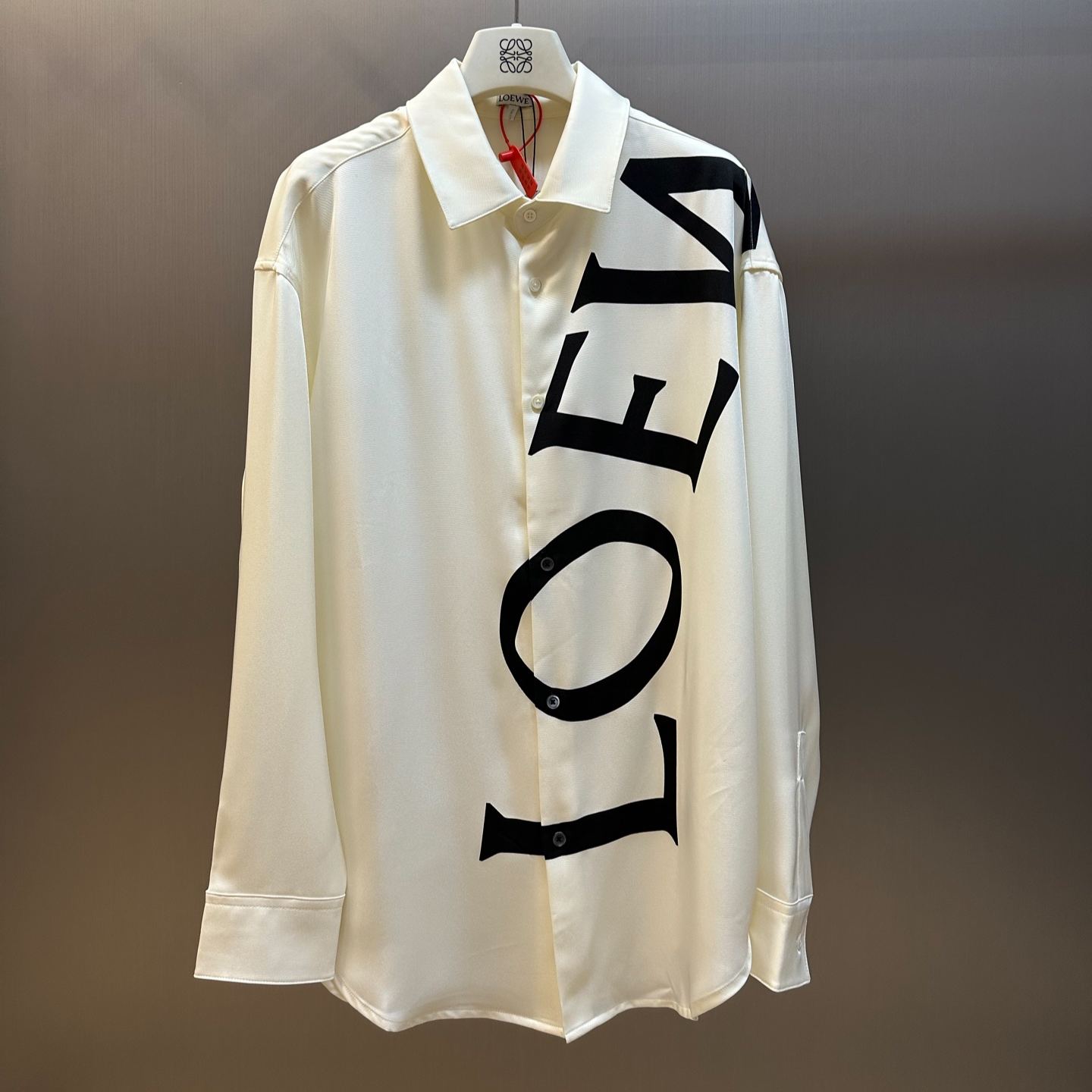 LOEWE White Silk Logo Shirt（H526Y05WDW）