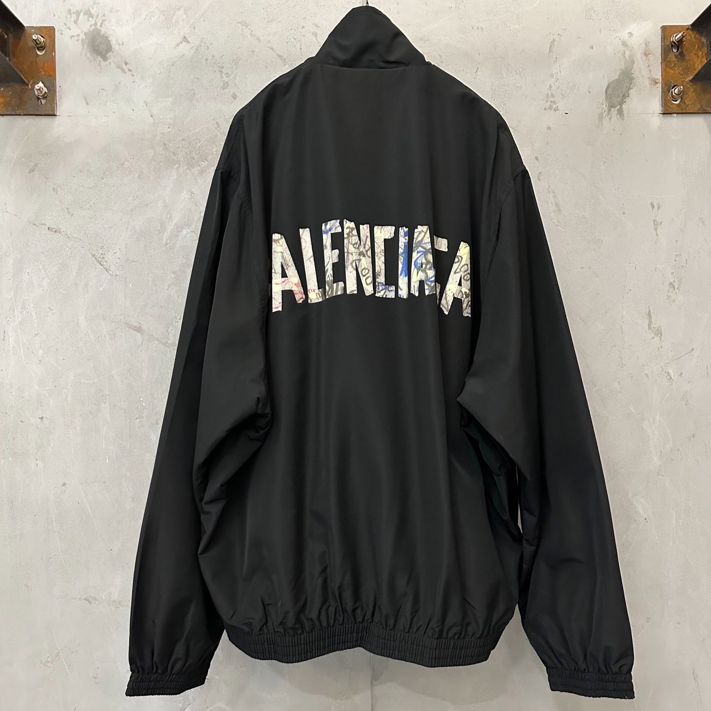 Balenciaga Men's Black DIY Tape Track Jacket（A00APATPQ381000）