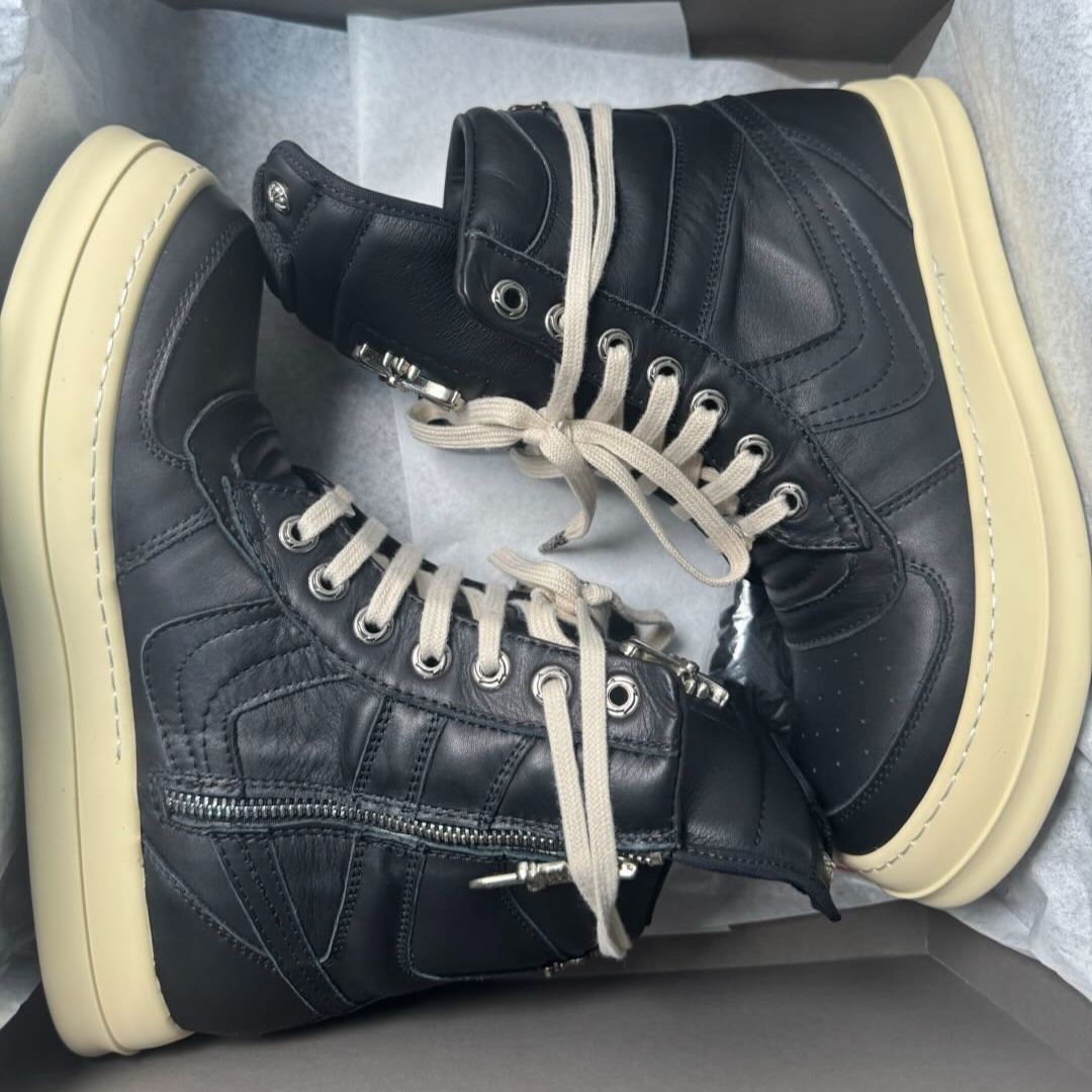 CHROME HEARTS × Rick Owens High-Top Silver-Plated Sneakers 銀メッキ素材（CHSNK111）