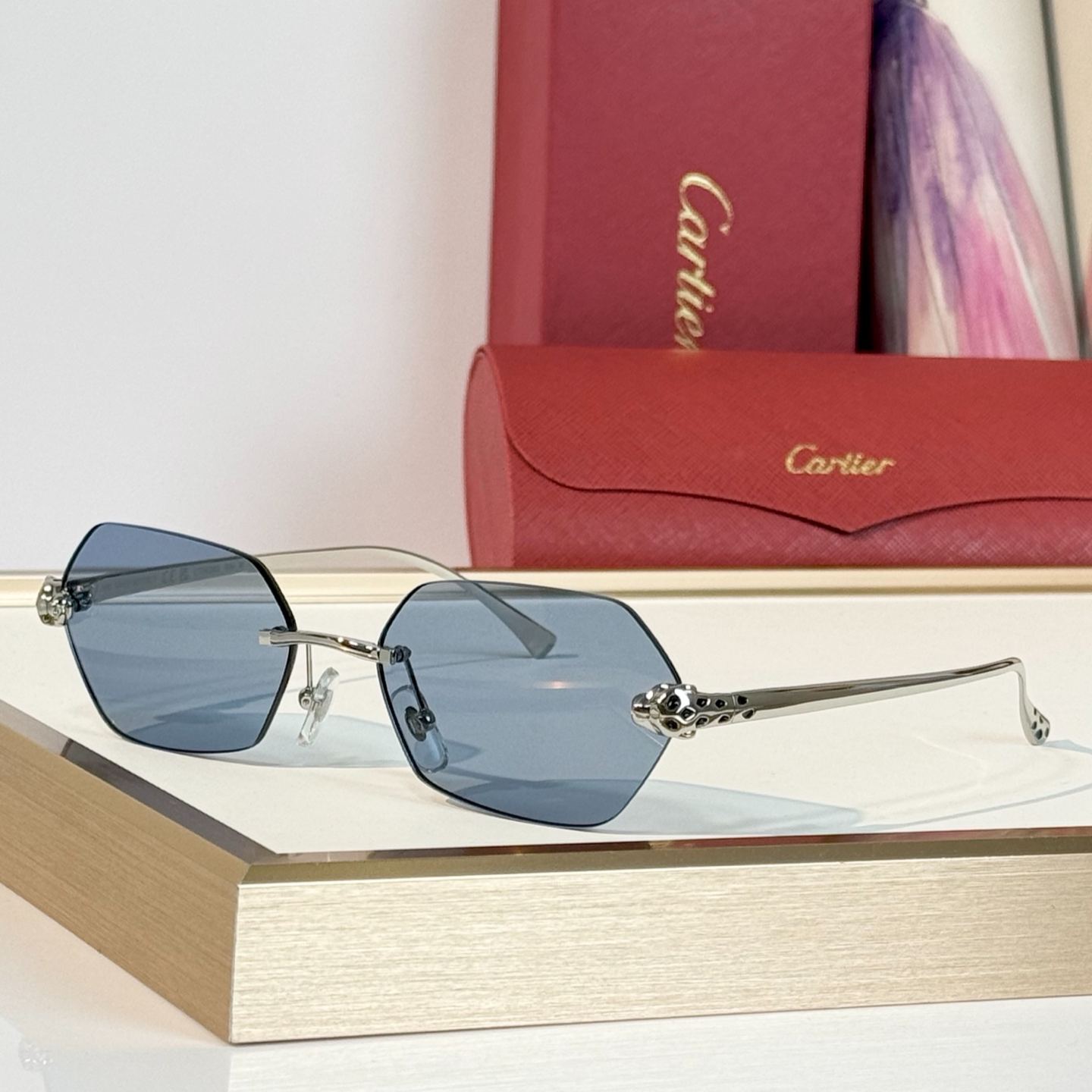 Cartier Square Sunglasses – Panthère de Cartier Collection（多色） (CT0636S-004)