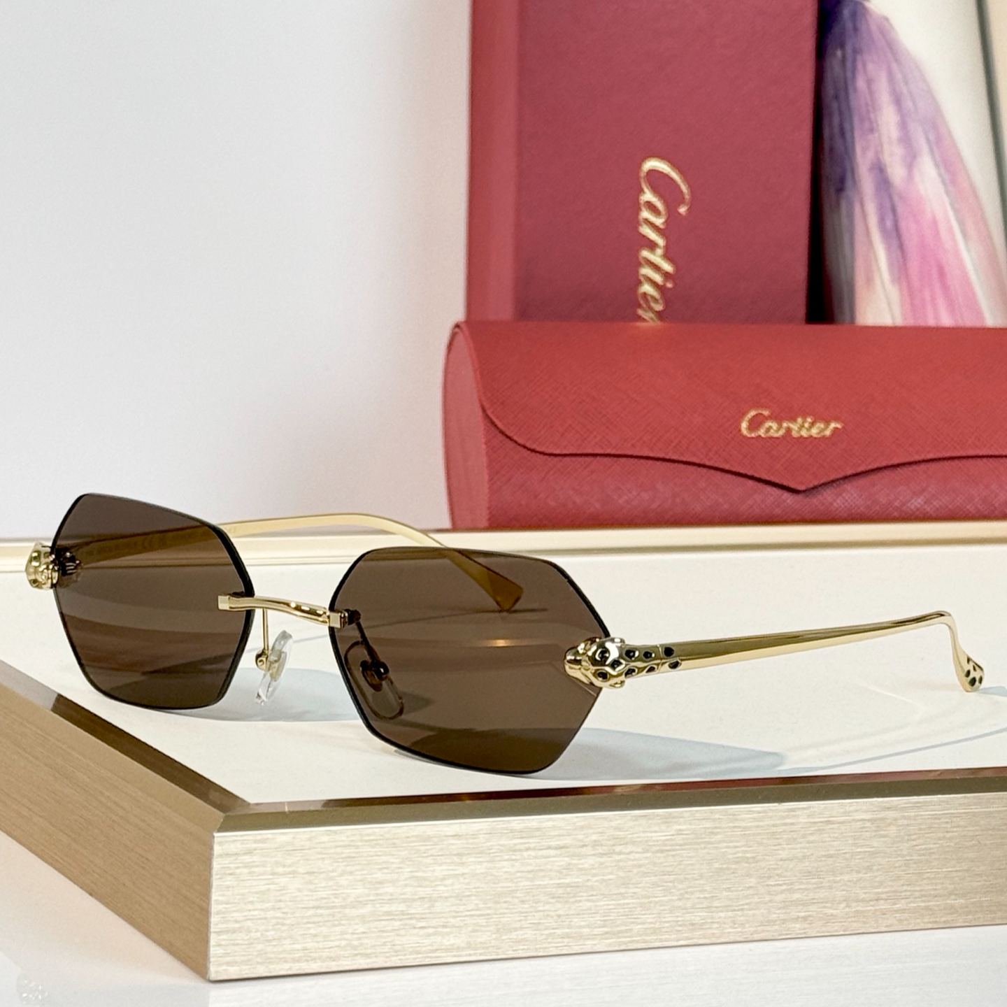 Cartier Square Sunglasses – Panthère de Cartier Collection（多色） (CT0636S-004)