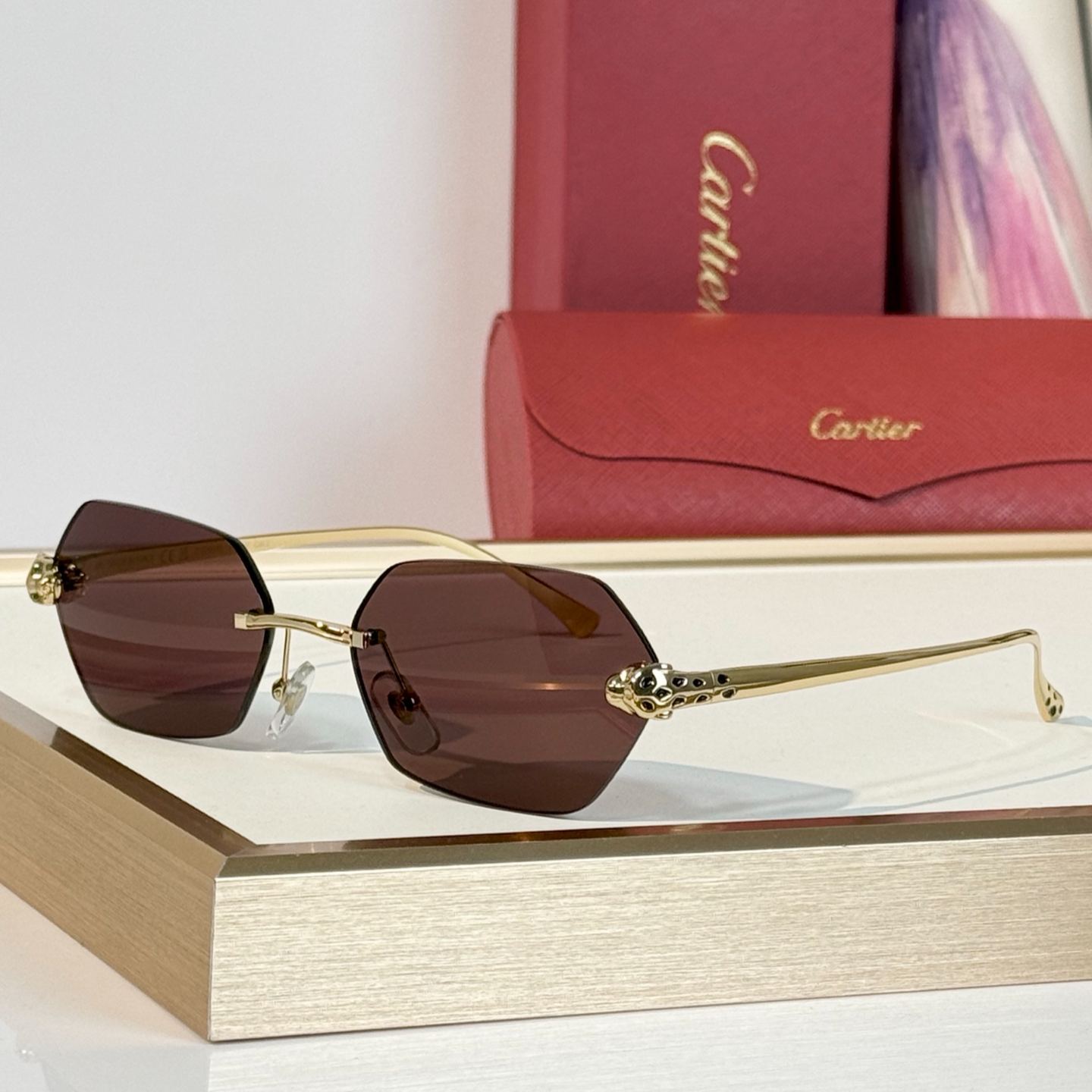 Cartier Square Sunglasses – Panthère de Cartier Collection（多色） (CT0636S-004)