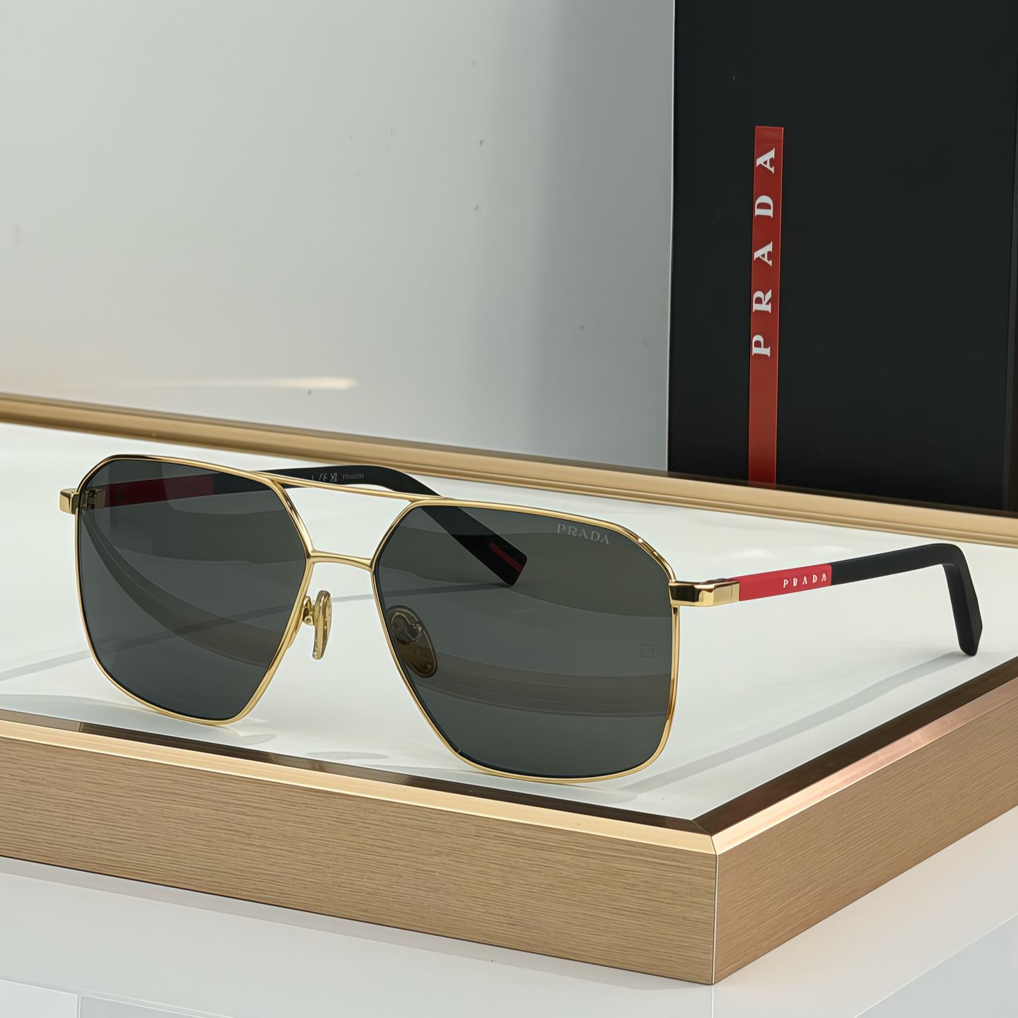 Prada Linea Rossa PSA50S Sunglasses（多色） (PSA50S 1BO02G 60)