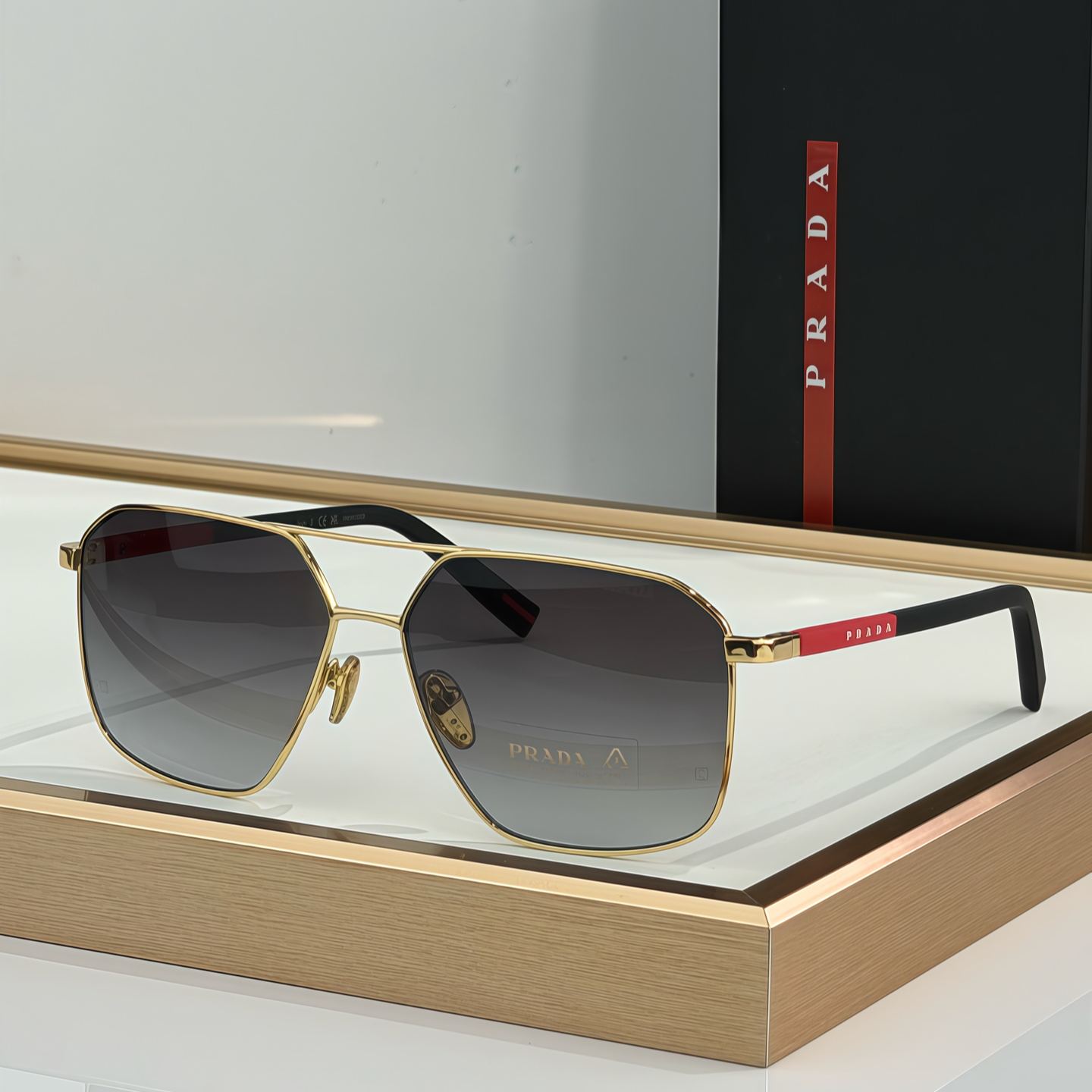 Prada Linea Rossa PSA50S Sunglasses（多色） (PSA50S 1BO02G 60)