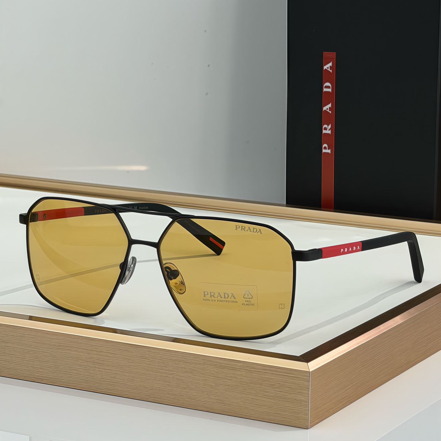 Prada Linea Rossa PSA50S Sunglasses（多色） (PSA50S 1BO02G 60)