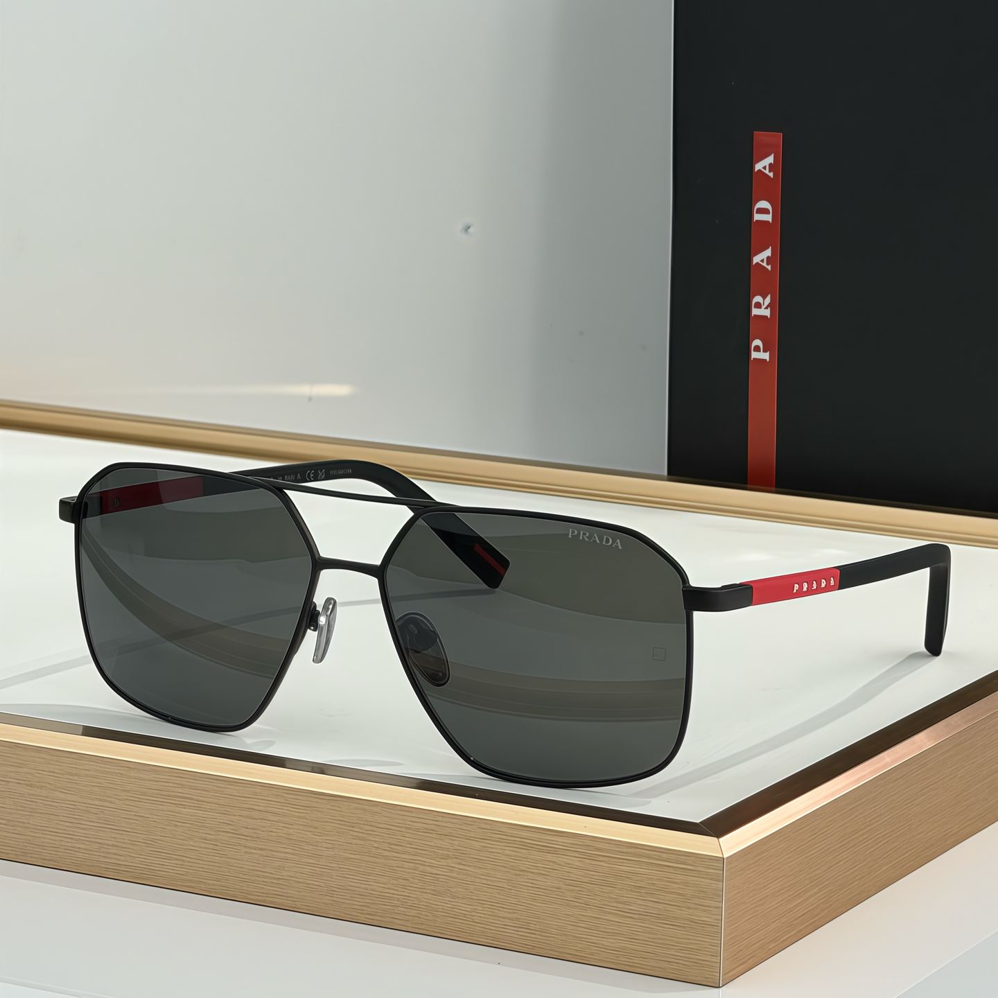 Prada Linea Rossa PSA50S Sunglasses（多色） (PSA50S 1BO02G 60)