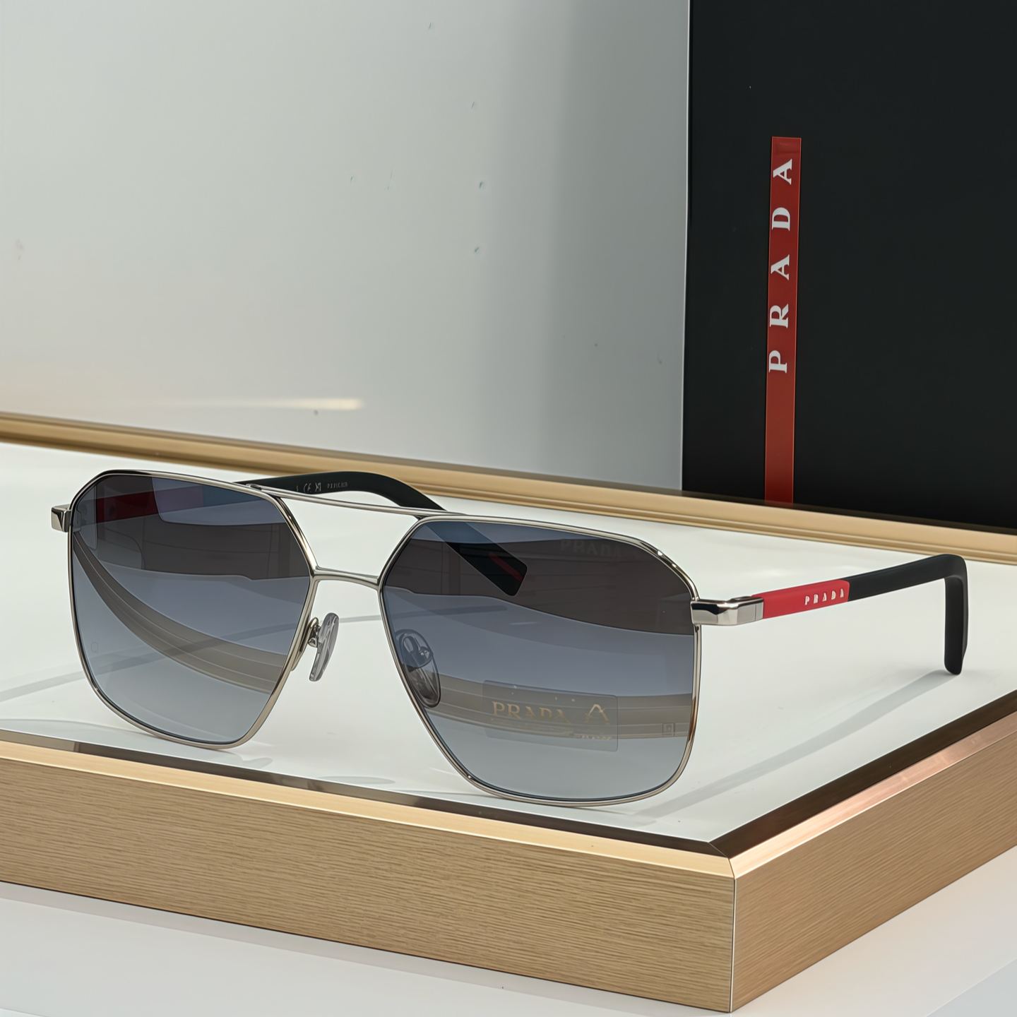 Prada Linea Rossa PSA50S Sunglasses（多色） (PSA50S 1BO02G 60)