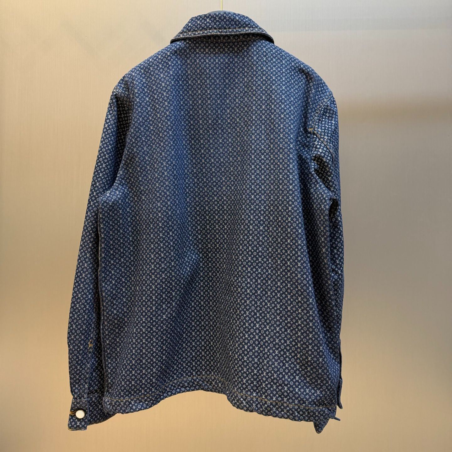 Louis Vuitton Reflective Nanogram Zippered Denim Jacket（1AKOTE）