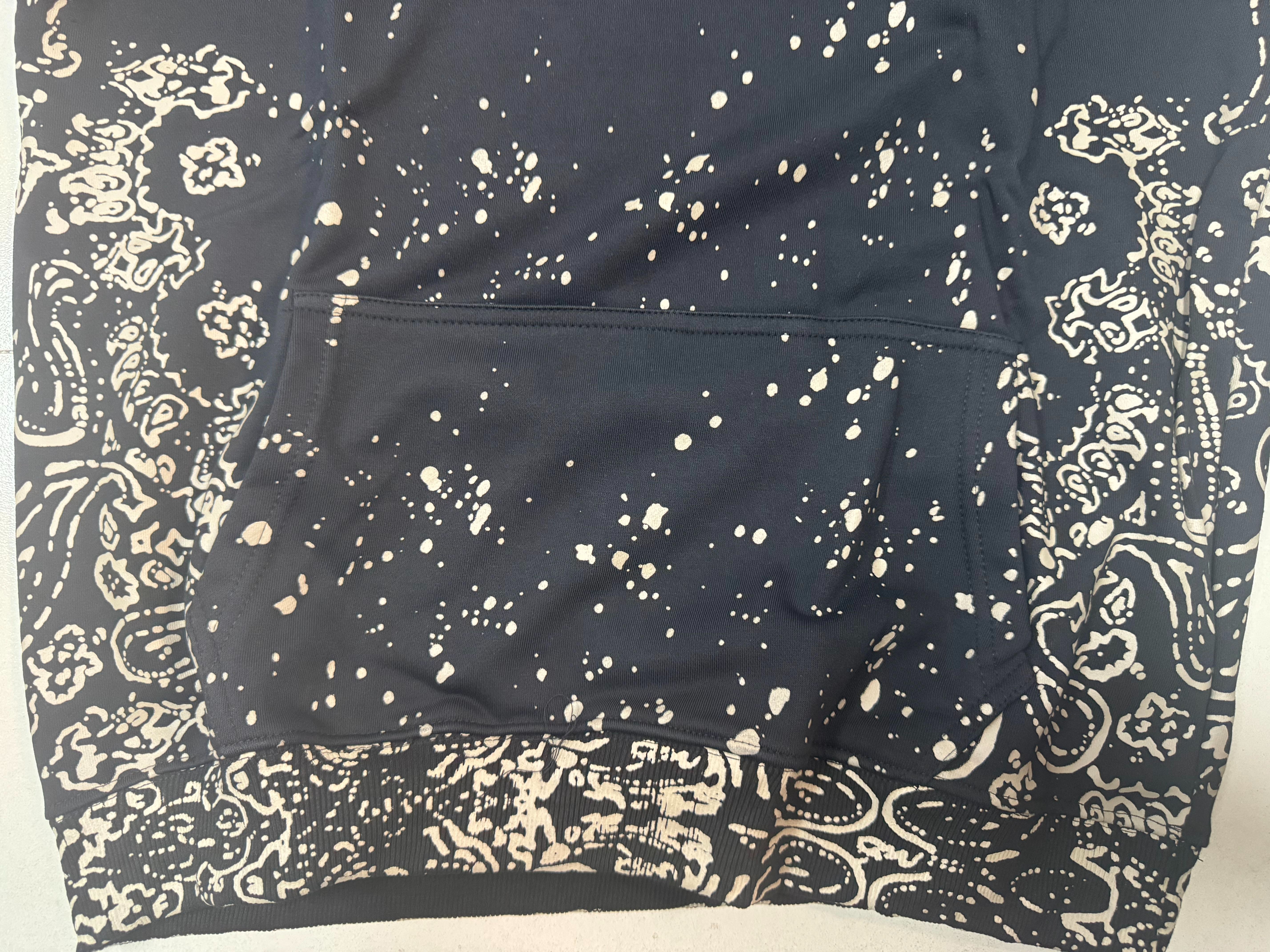 AMIRI bandana-print hoodie (43769801095955251）