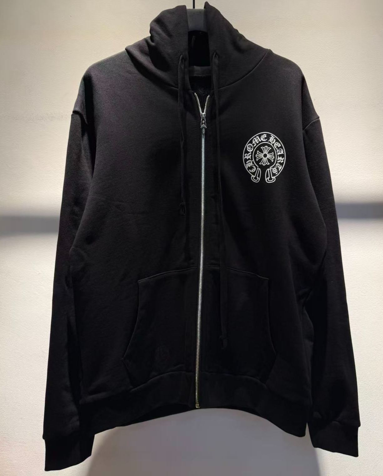 【N】Chrome Hearts SWTSHRT HD ZIP LTD – Exclusive Hangzhou Style Horseshoe Dagger Pattern Zip-Up Hoodie (CH20269150）
